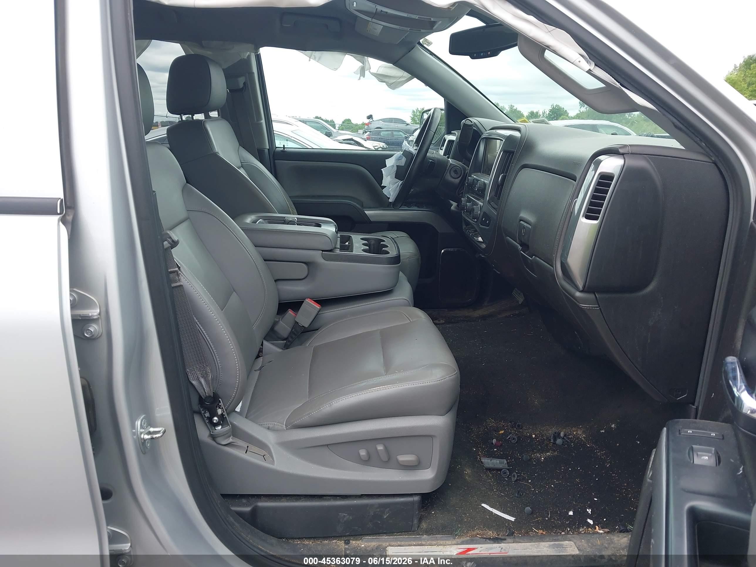 2014 Chevrolet Silverado 1500 Ltz Silver vin: 1GCVKSEC9EZ247907