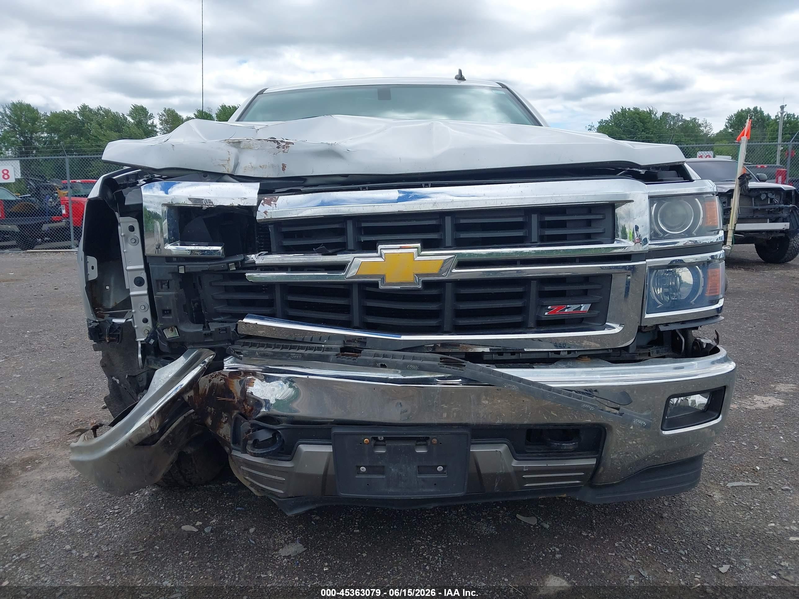 2014 Chevrolet Silverado 1500 Ltz Silver vin: 1GCVKSEC9EZ247907