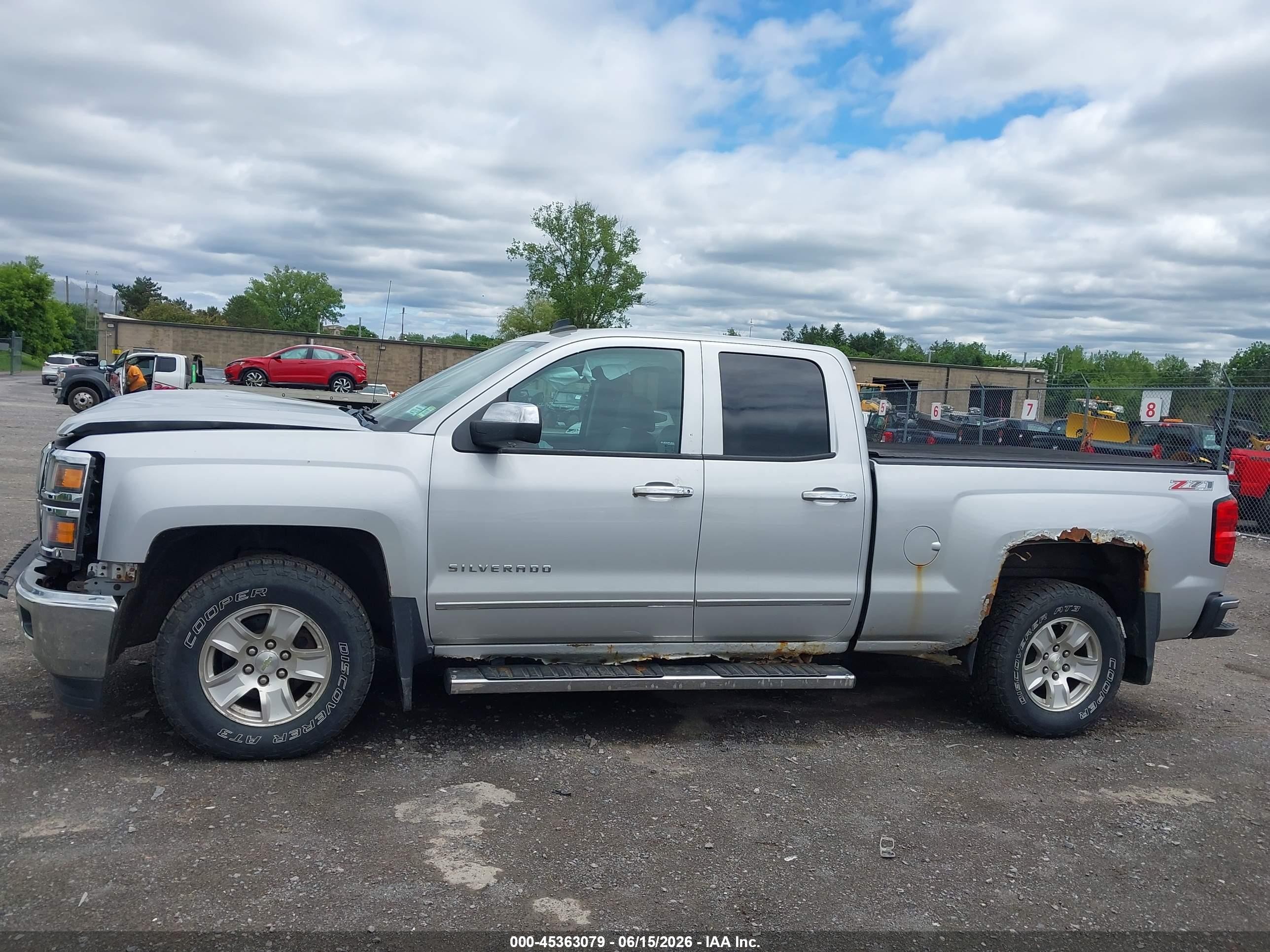 2014 Chevrolet Silverado 1500 Ltz Silver vin: 1GCVKSEC9EZ247907