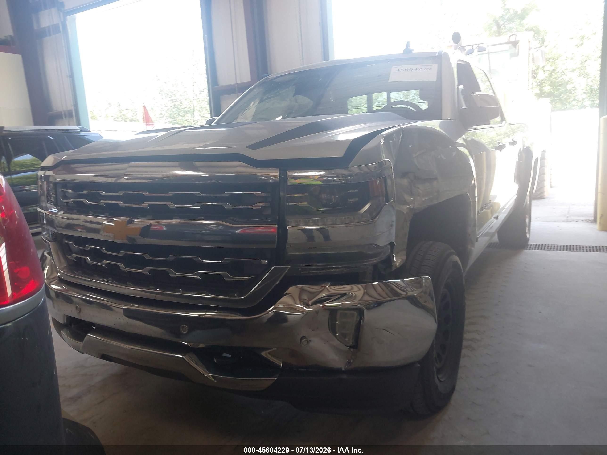 2016 Chevrolet Silverado 1500 Ltz Silver vin: 1GCVKSEC9GZ380914
