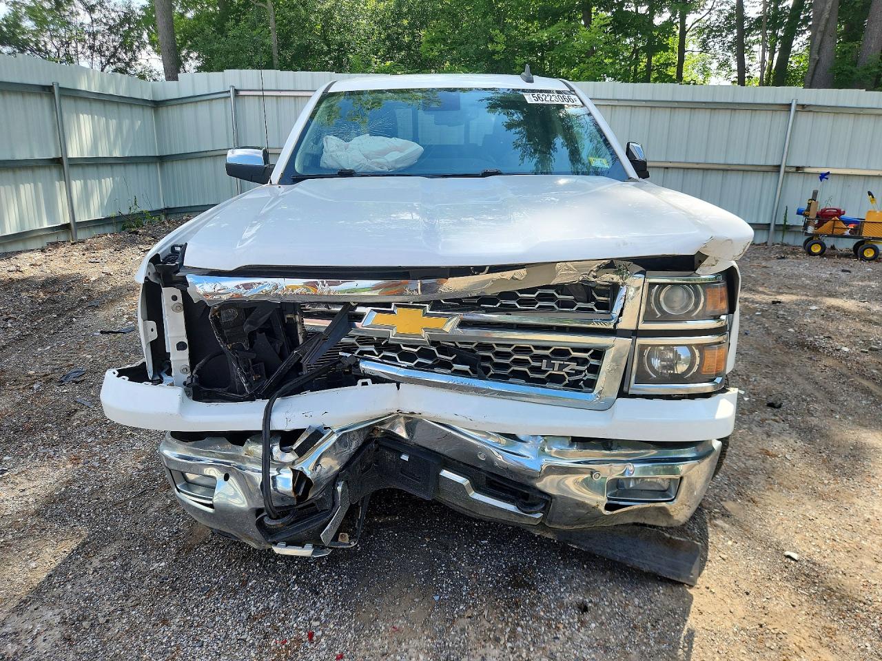 2015 Chevrolet Silverado K1500 Ltz White vin: 1GCVKSECXFZ253717