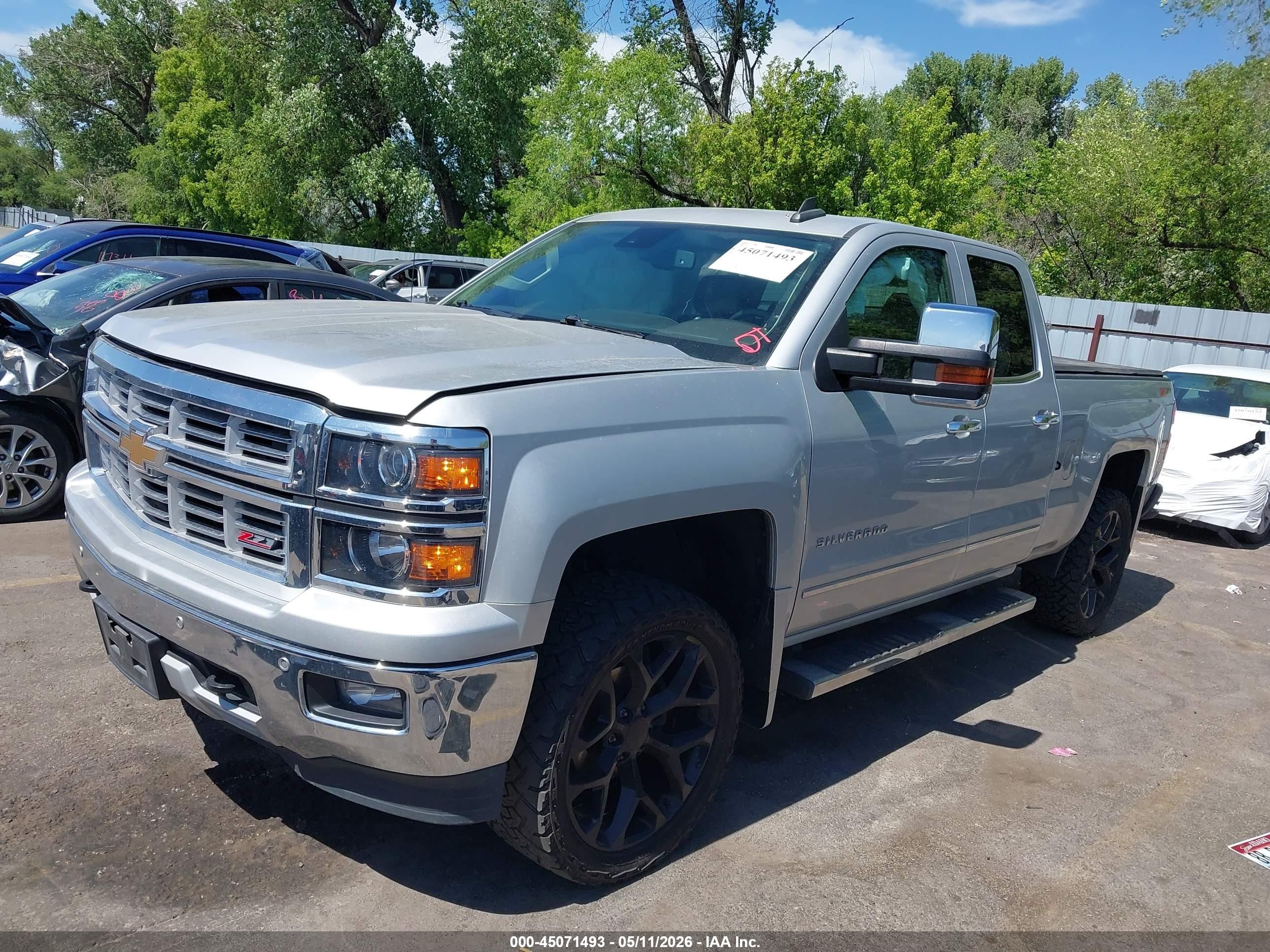 2015 Chevrolet Silverado 1500 2lz Silver vin: 1GCVKSEJ0FZ357101
