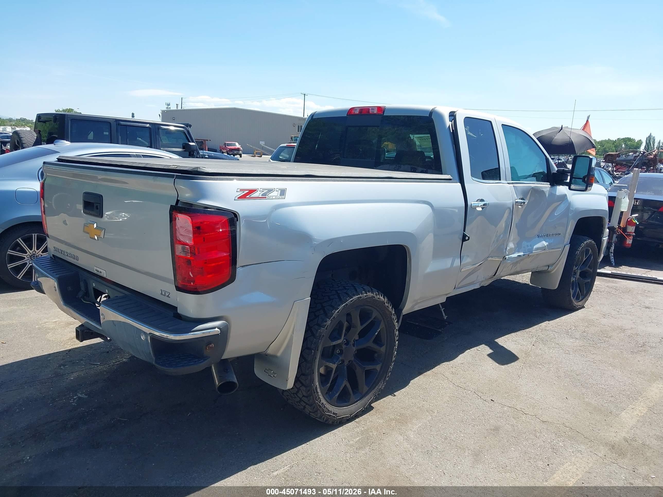 2015 Chevrolet Silverado 1500 2lz Silver vin: 1GCVKSEJ0FZ357101