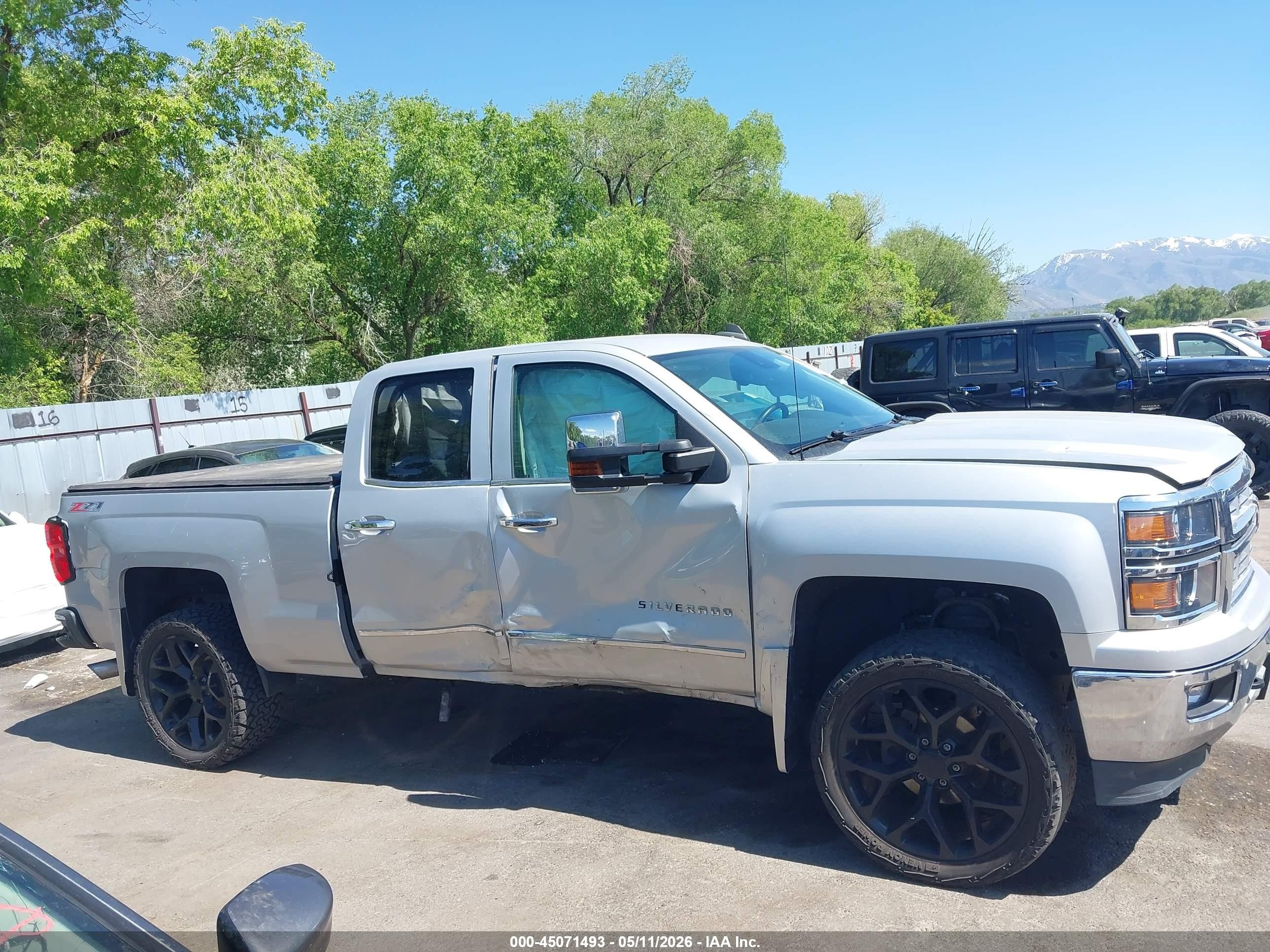 2015 Chevrolet Silverado 1500 2lz Silver vin: 1GCVKSEJ0FZ357101