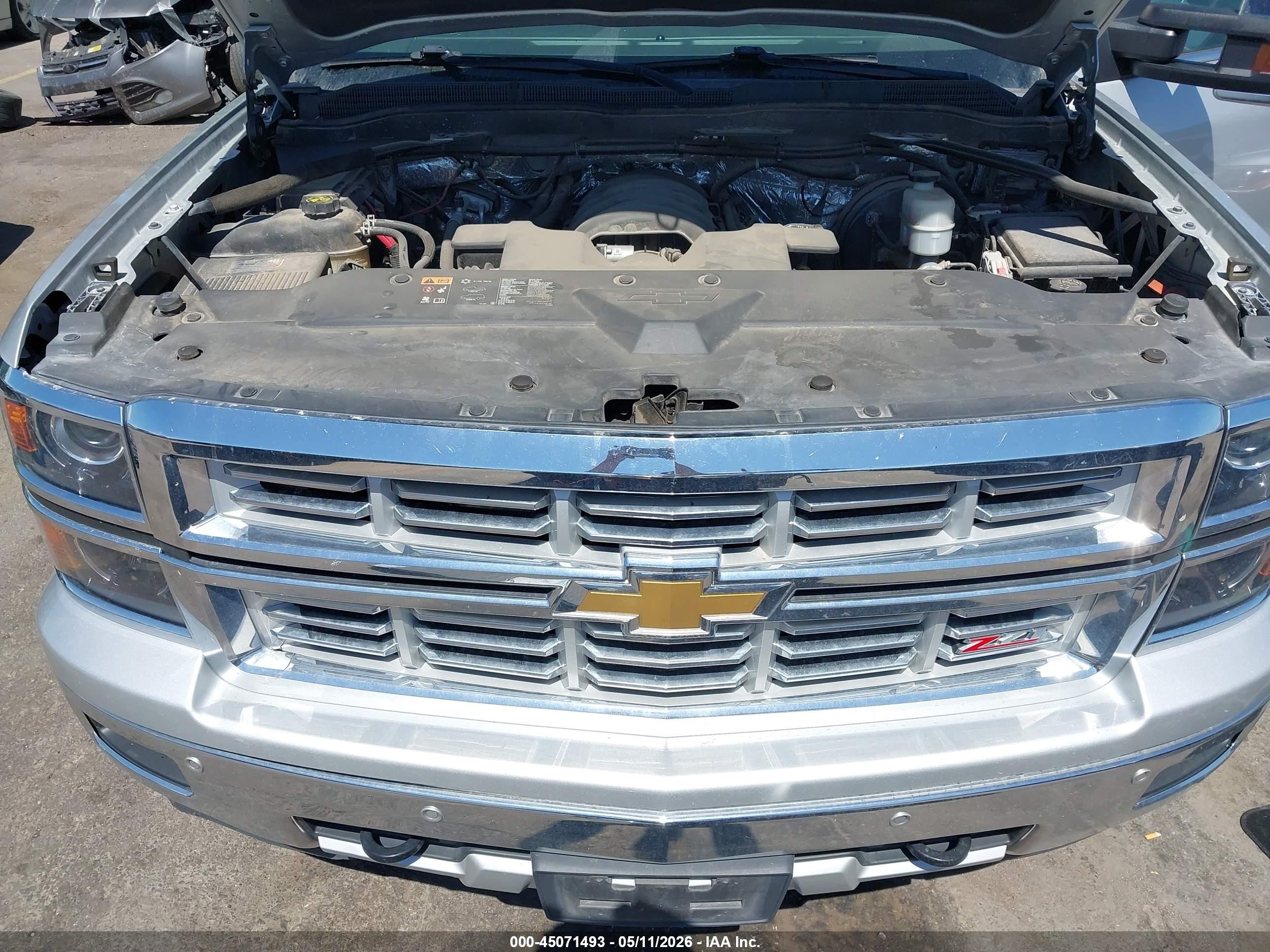 2015 Chevrolet Silverado 1500 2lz Silver vin: 1GCVKSEJ0FZ357101