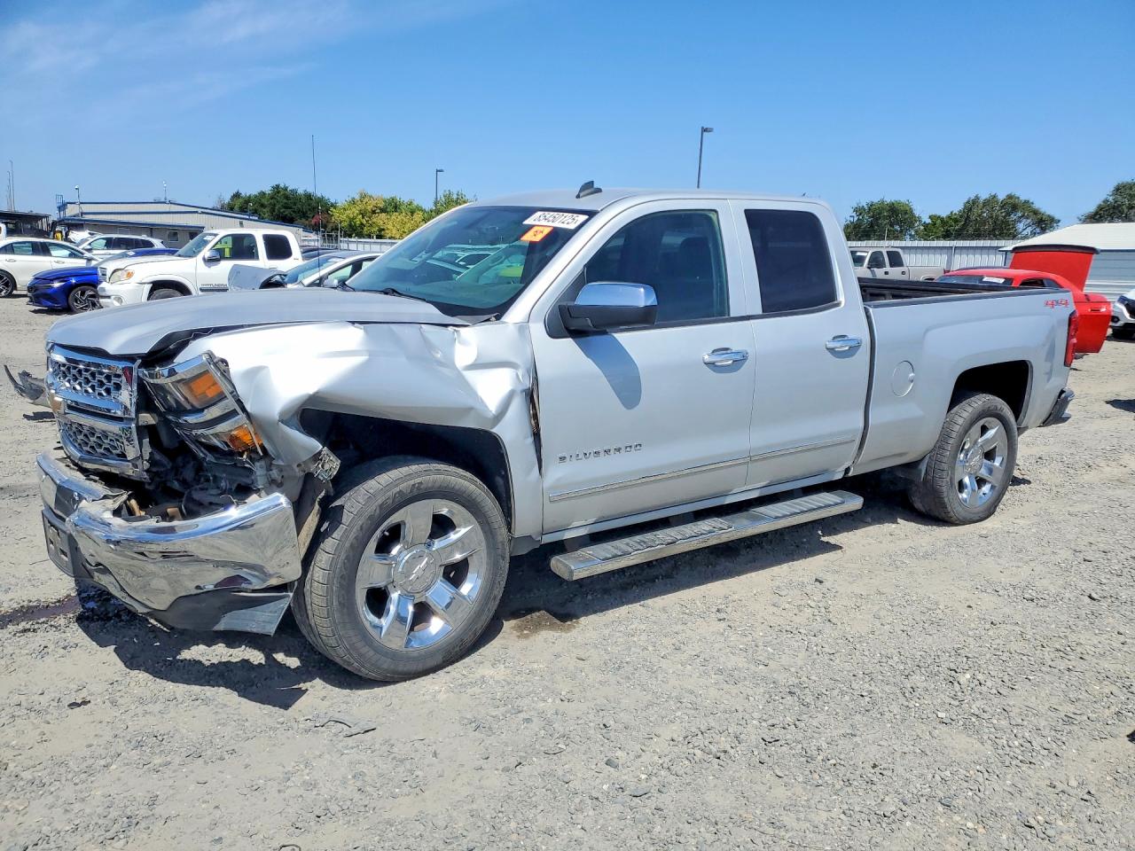 2014 Chevrolet Silverado K1500 Ltz Silver vin: 1GCVKSEJ5EZ259762