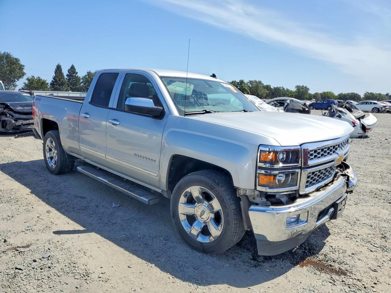 2014 Chevrolet Silverado K1500 Ltz Silver vin: 1GCVKSEJ5EZ259762