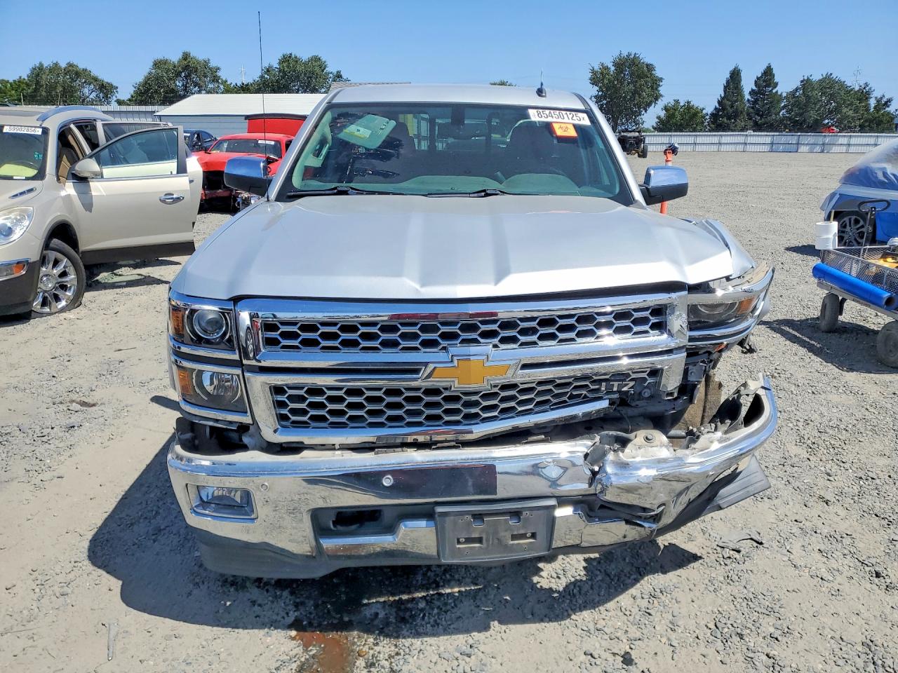 2014 Chevrolet Silverado K1500 Ltz Silver vin: 1GCVKSEJ5EZ259762
