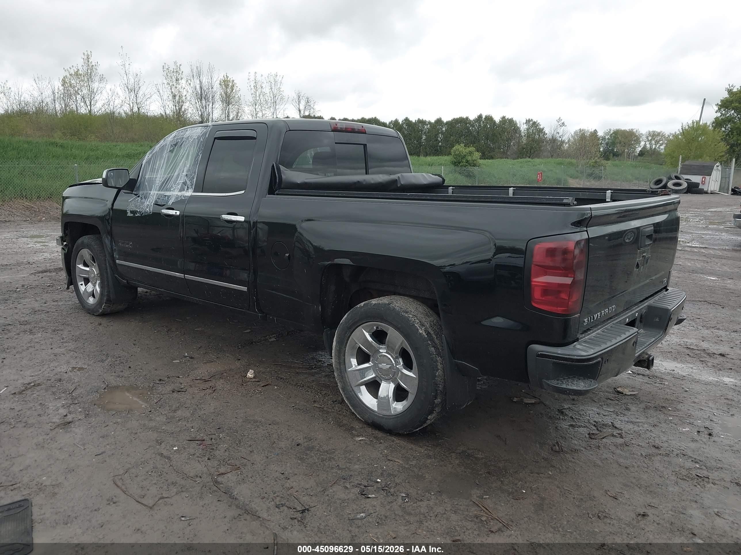 2015 Chevrolet Silverado 1500 2lz Black vin: 1GCVKSEJ7FZ433428