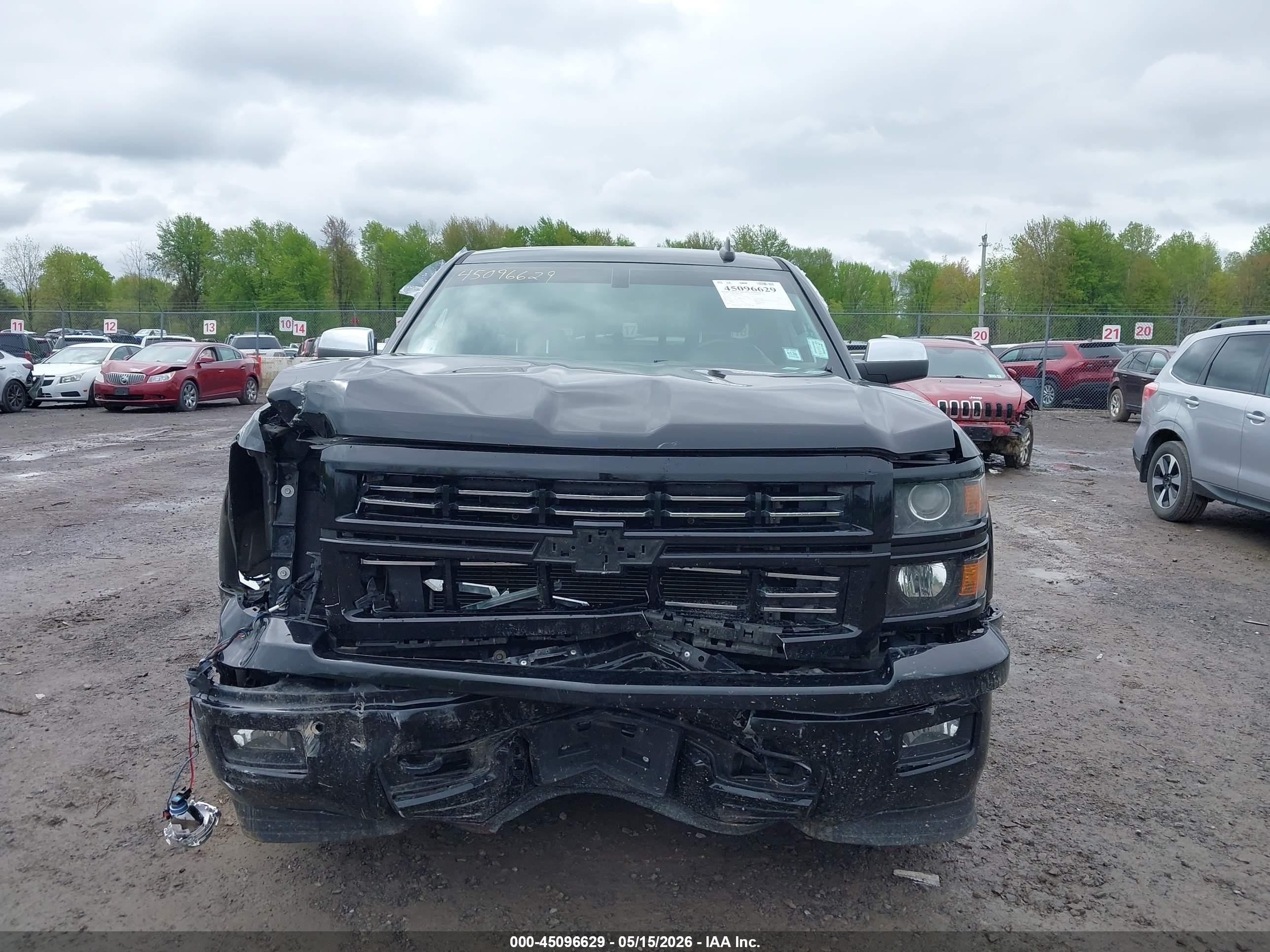 2015 Chevrolet Silverado 1500 2lz Black vin: 1GCVKSEJ7FZ433428