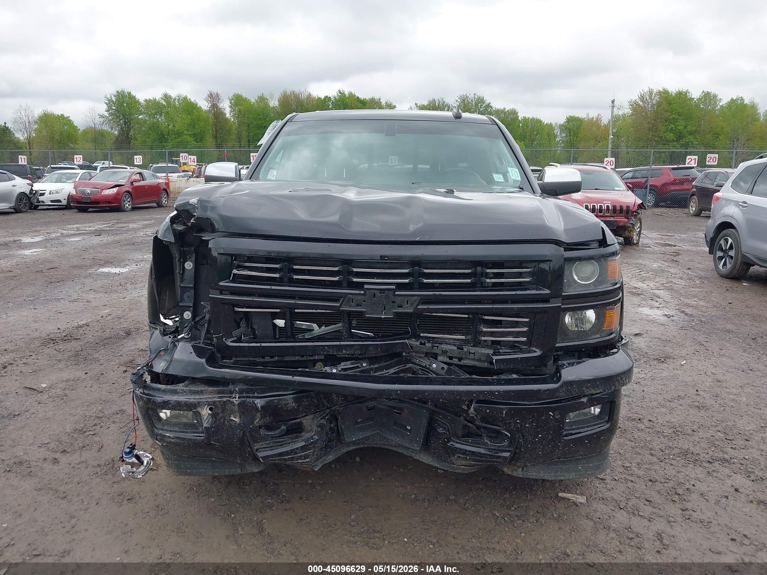 2015 Chevrolet Silverado 1500 2lz Black vin: 1GCVKSEJ7FZ433428