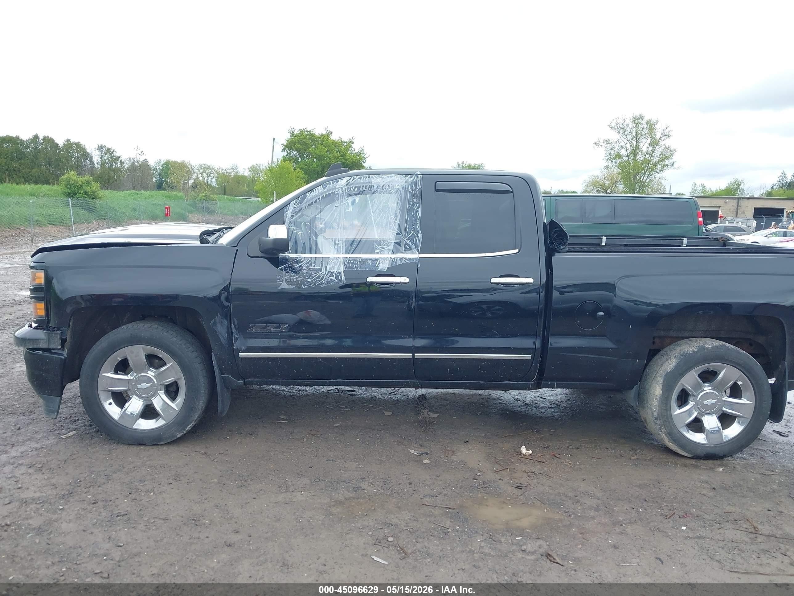 2015 Chevrolet Silverado 1500 2lz Black vin: 1GCVKSEJ7FZ433428