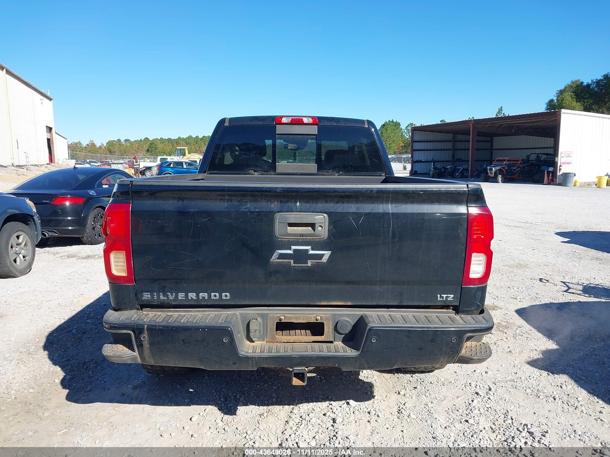 2016 Chevrolet Silverado 1500 2lz Black vin: 1GCVKSEJ7GZ385317