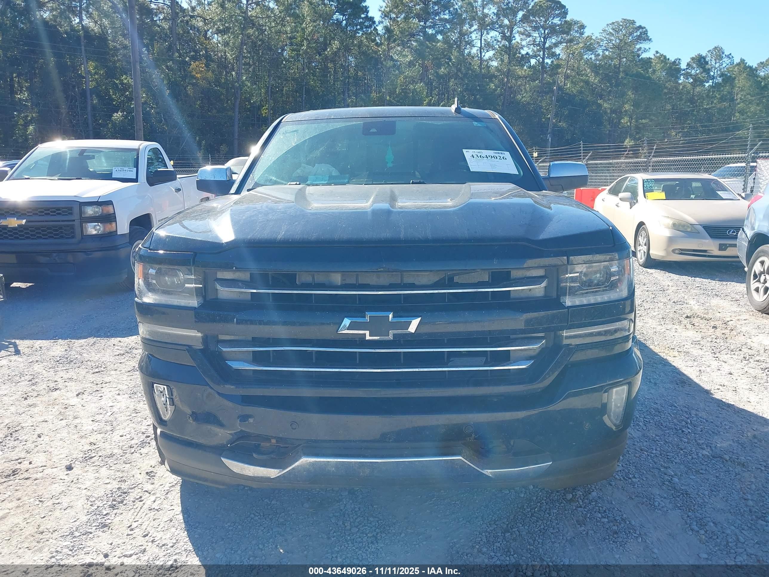 2016 Chevrolet Silverado 1500 2lz Black vin: 1GCVKSEJ7GZ385317