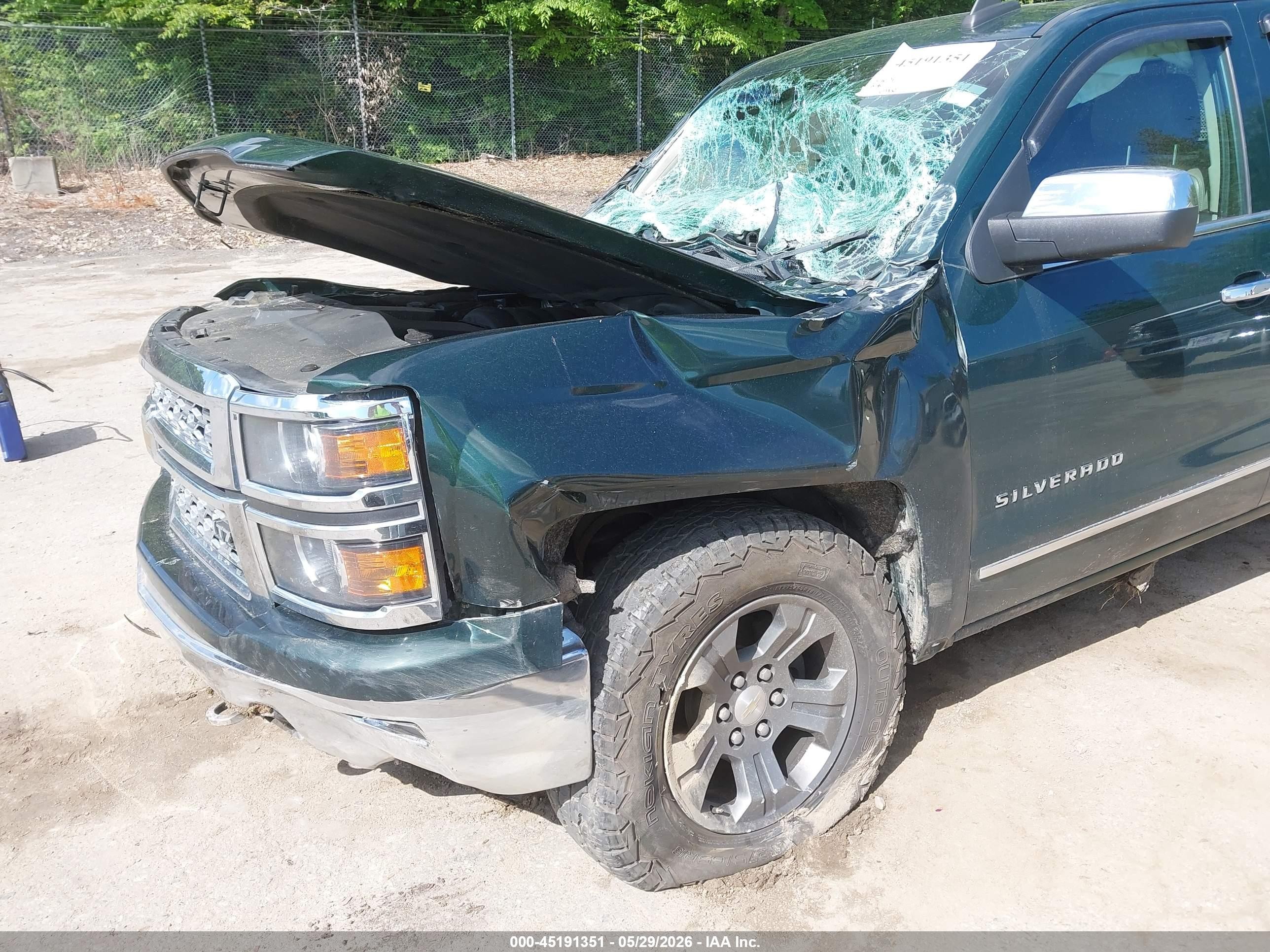 2015 Chevrolet Silverado 1500 1lz Green vin: 1GCVKSEJ8FZ285242