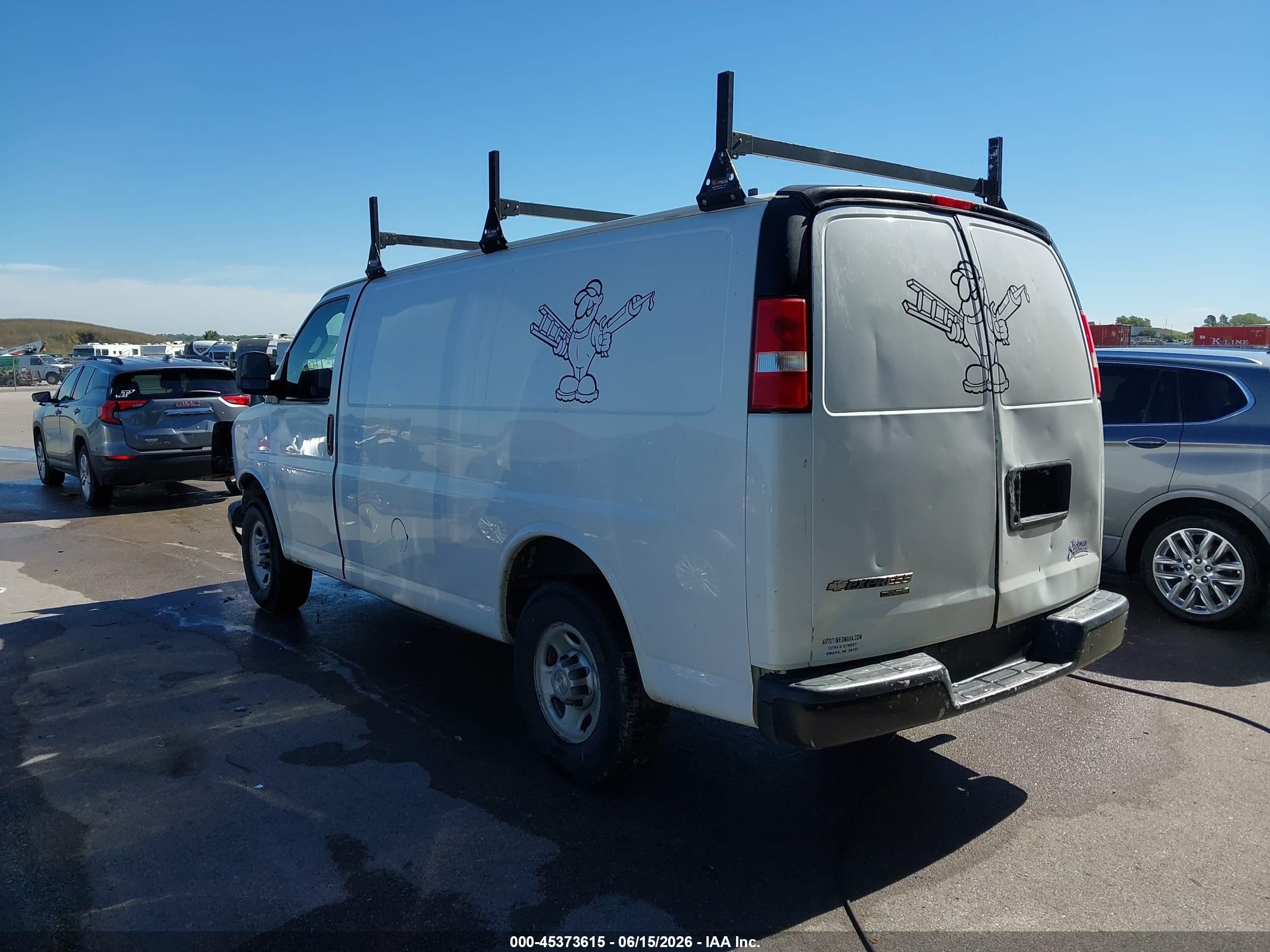 2016 Chevrolet Express 2500 Work Van Белый vin: 1GCWGAFF9G1156808
