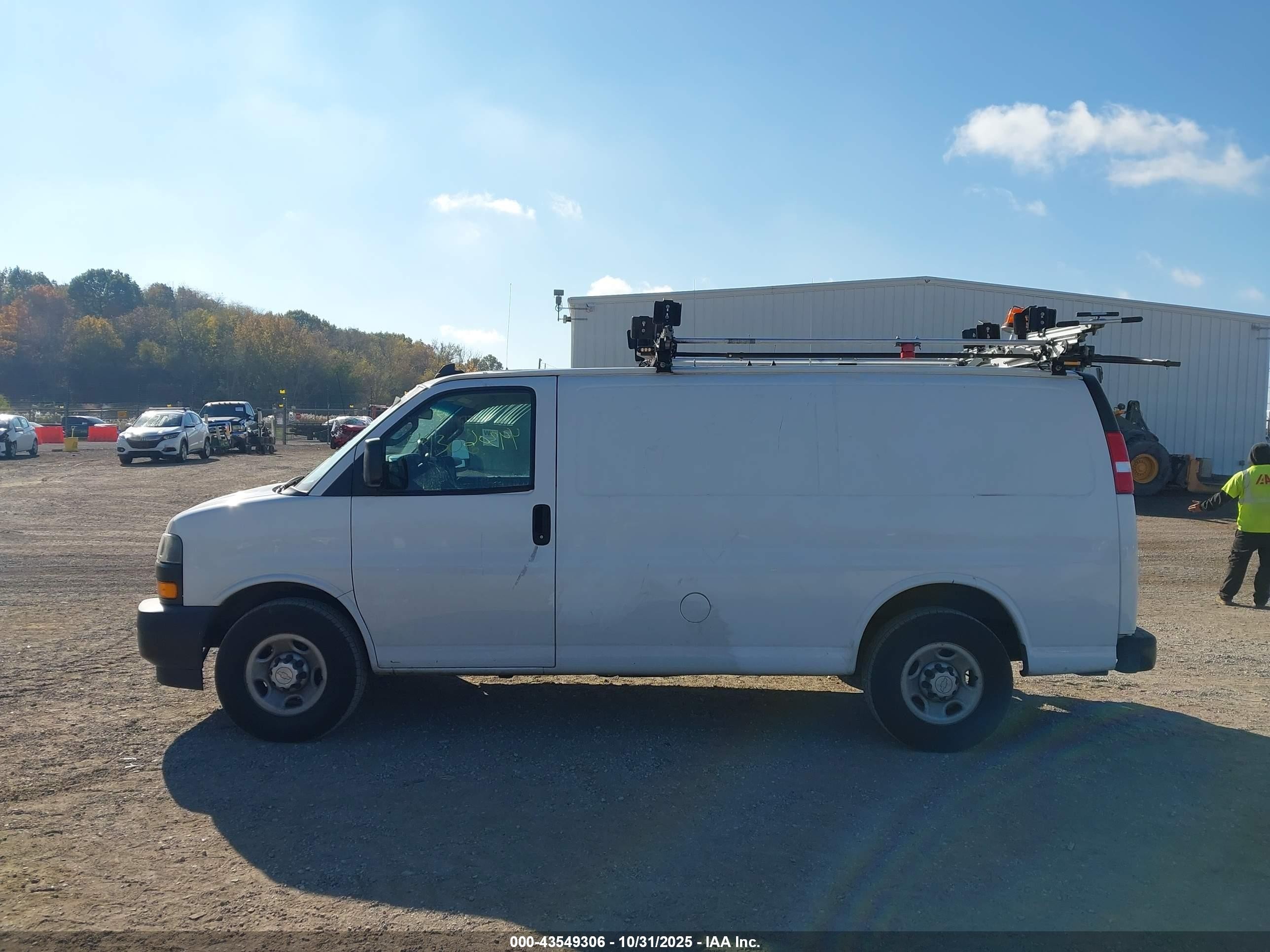 2018 Chevrolet Express 2500 Work Van White vin: 1GCWGAFP0J1335951
