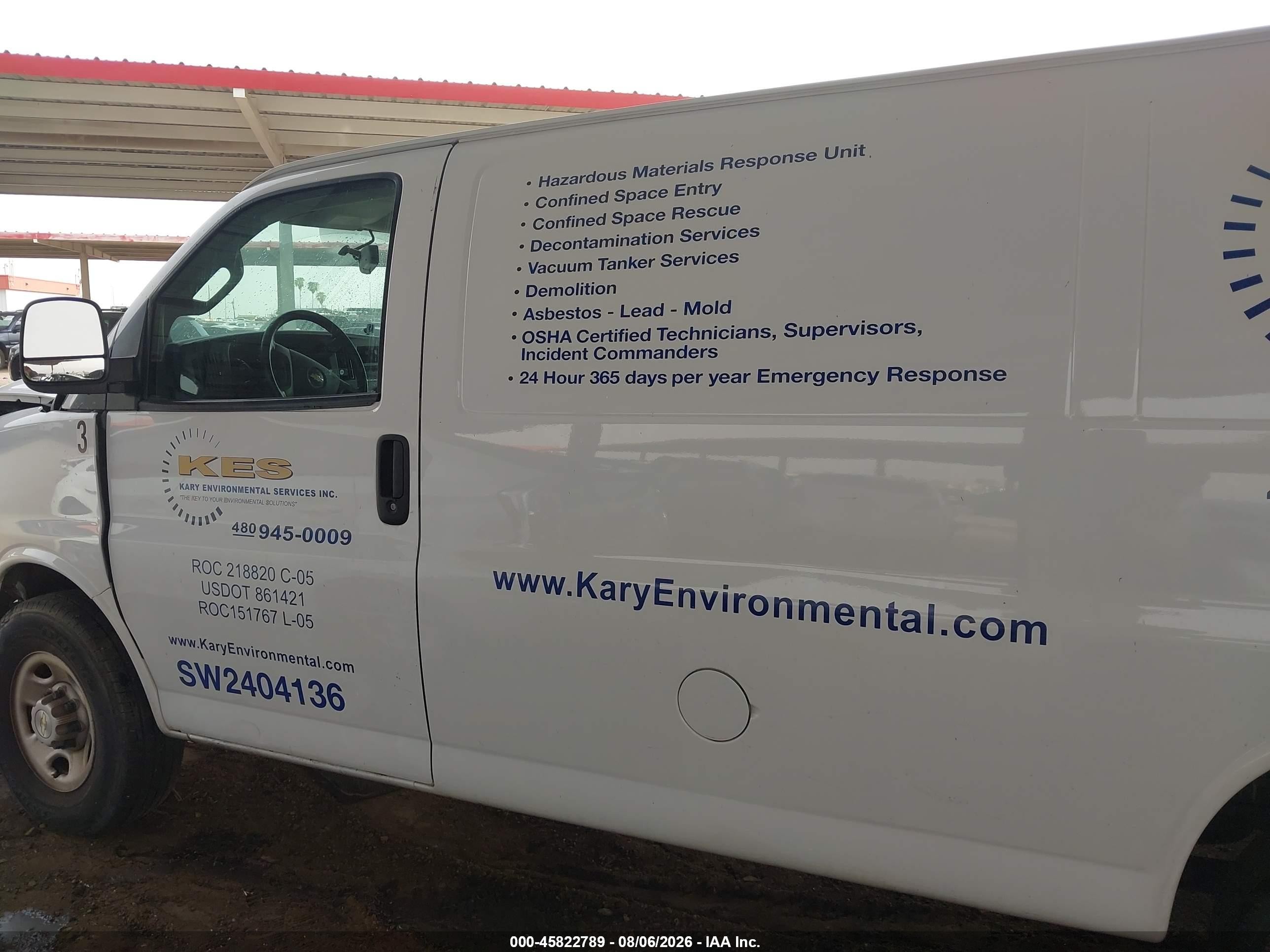 2022 Chevrolet Express Cargo Rwd 2500 Regular Wheelbase Wt White vin: 1GCWGAFP2N1202324