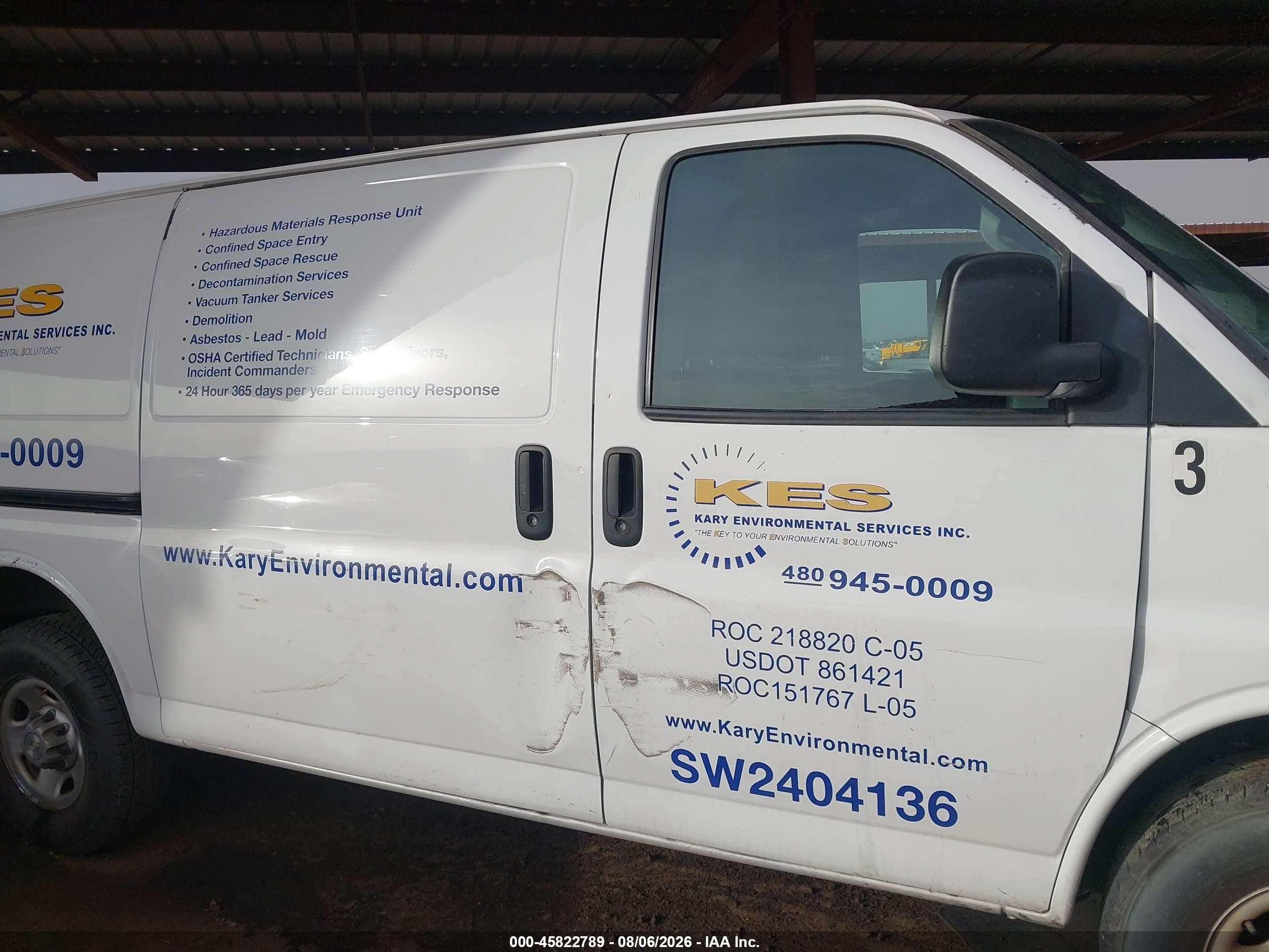 2022 Chevrolet Express Cargo Rwd 2500 Regular Wheelbase Wt White vin: 1GCWGAFP2N1202324