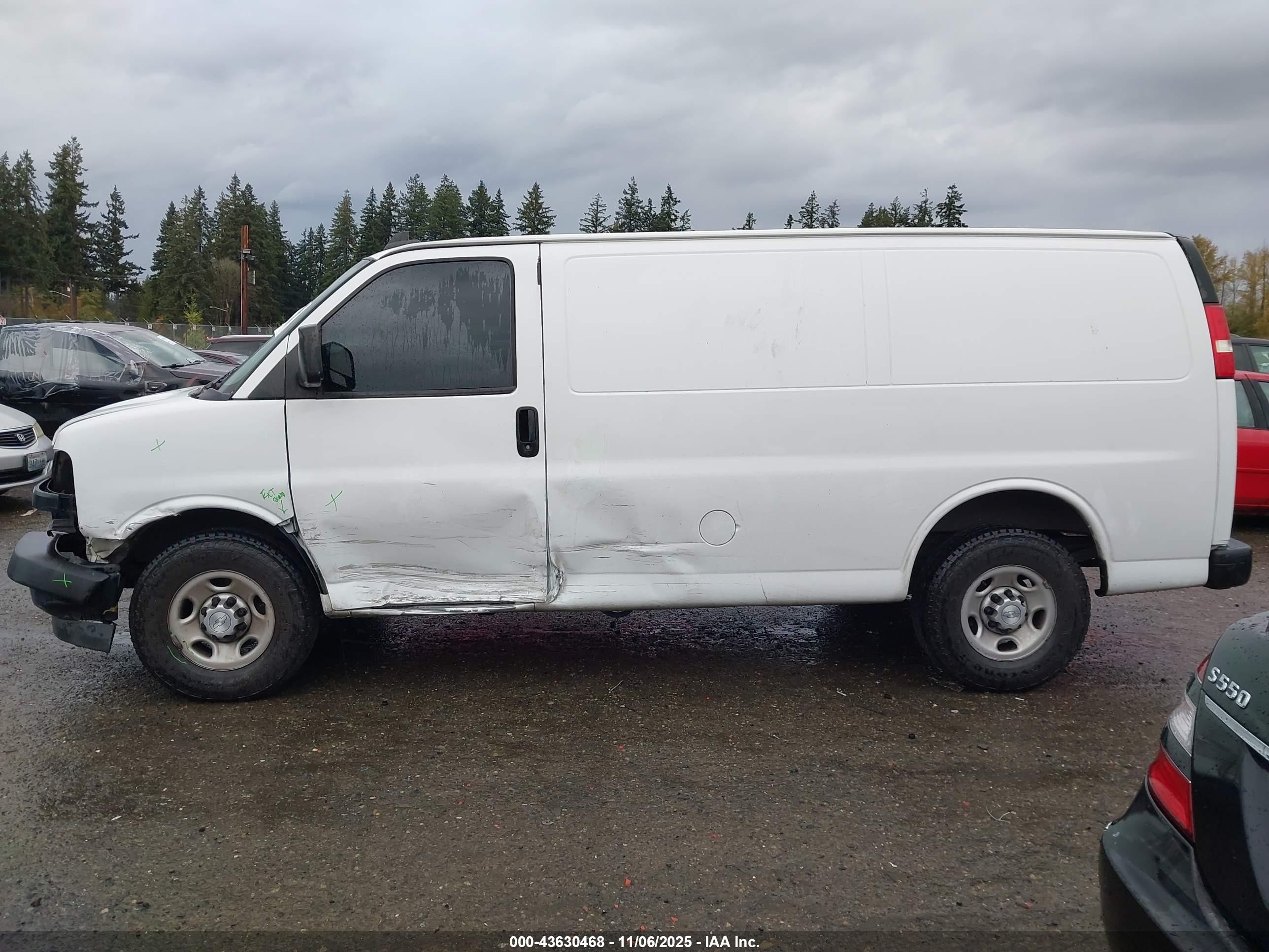2018 Chevrolet Express 2500 Work Van White vin: 1GCWGAFPXJ1166182