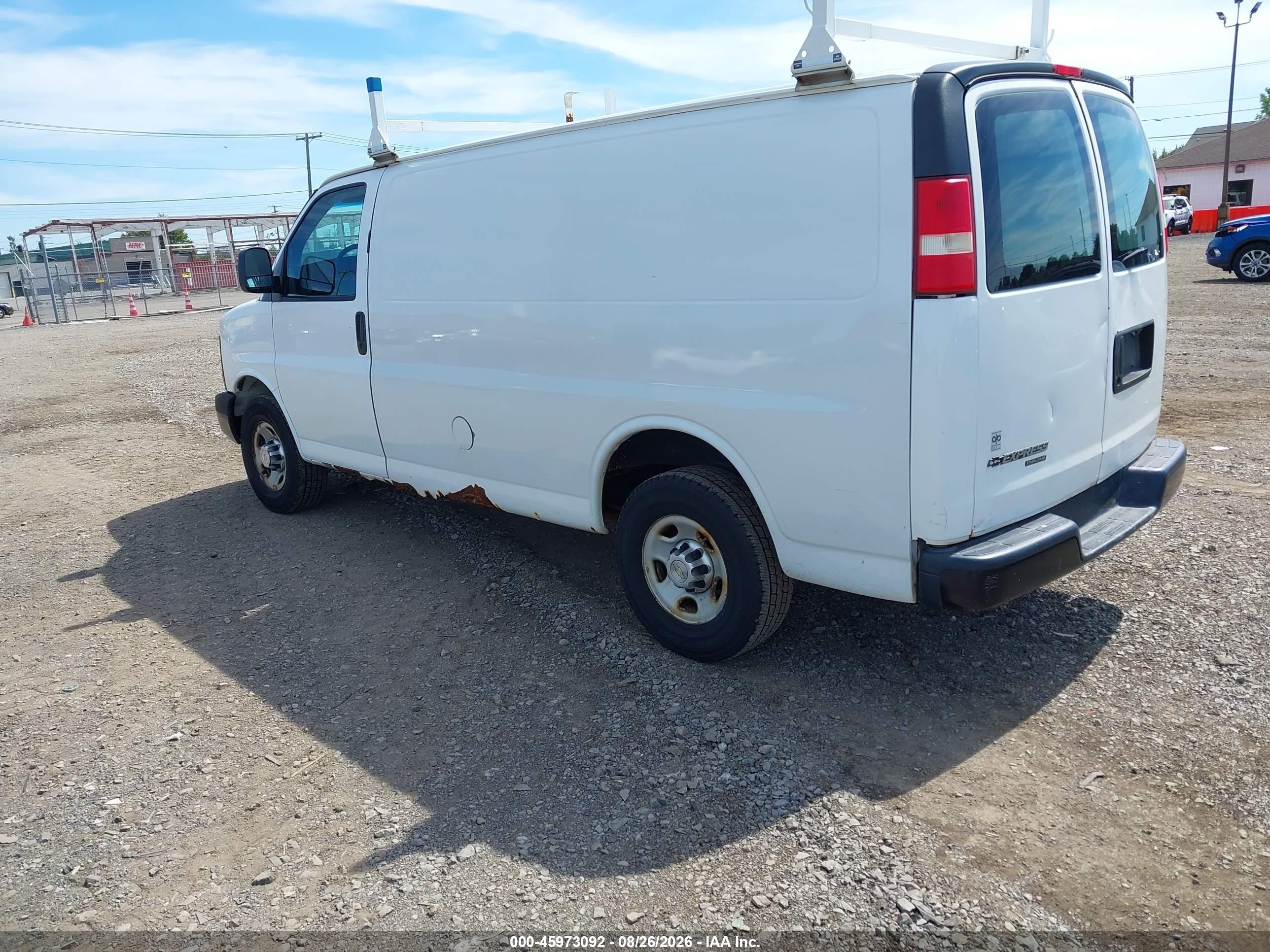 2014 Chevrolet Express 2500 Work Van White vin: 1GCWGFBA2E1135996