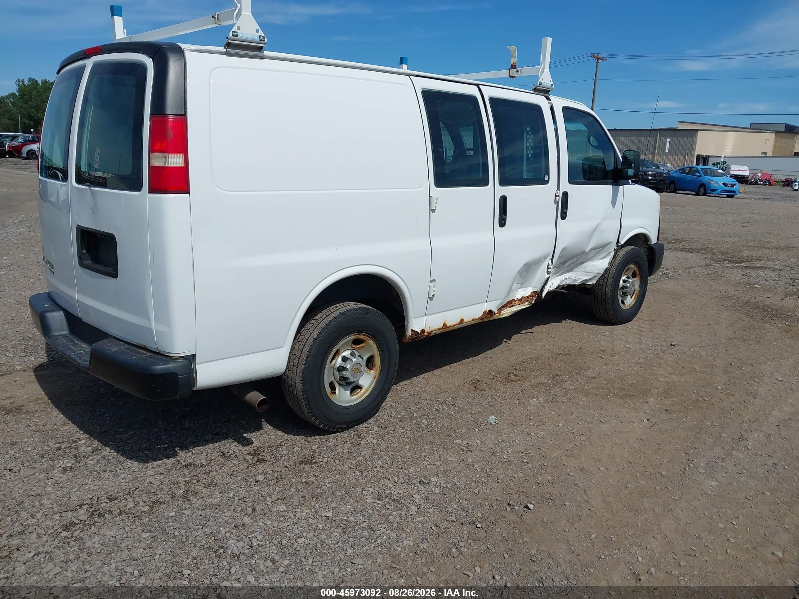 2014 Chevrolet Express 2500 Work Van White vin: 1GCWGFBA2E1135996