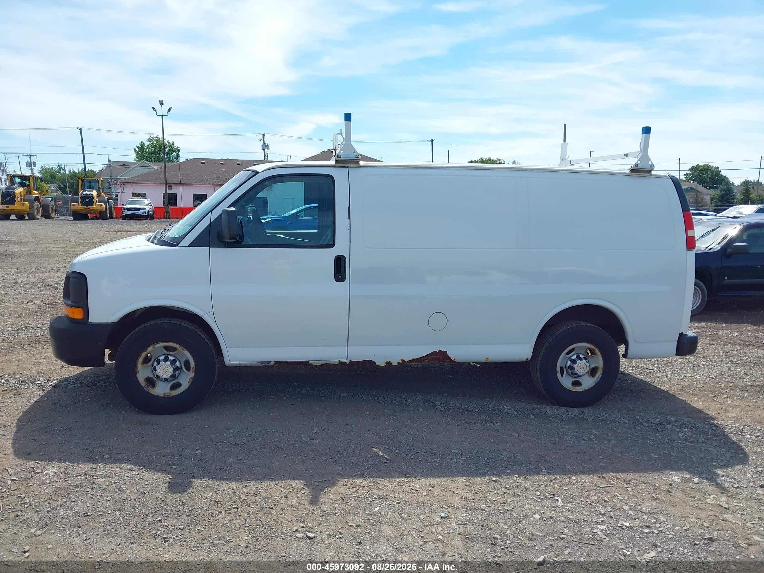 2014 Chevrolet Express 2500 Work Van White vin: 1GCWGFBA2E1135996
