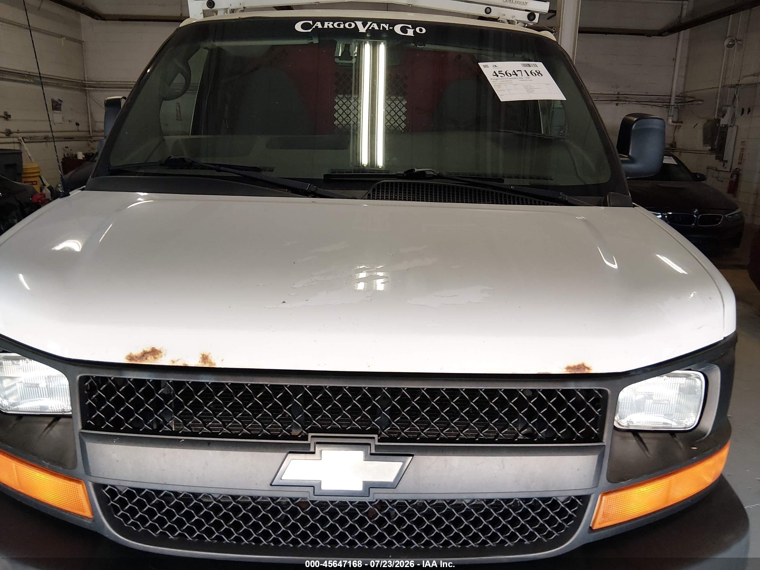 2013 Chevrolet Express 2500 Work Van White vin: 1GCWGFBA3D1186969