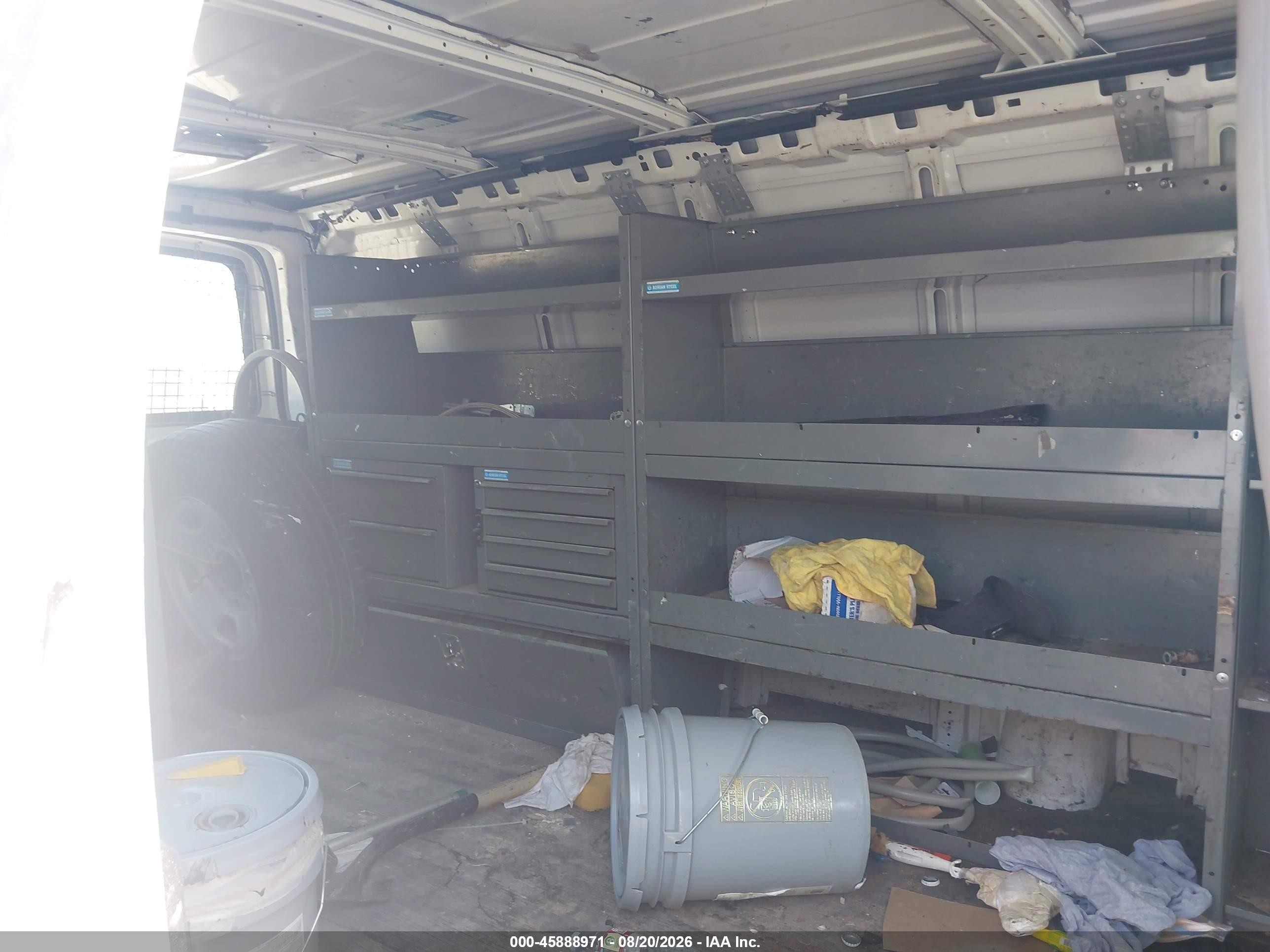 2012 Chevrolet Express 2500 Work Van Белый vin: 1GCWGFBA6C1165404