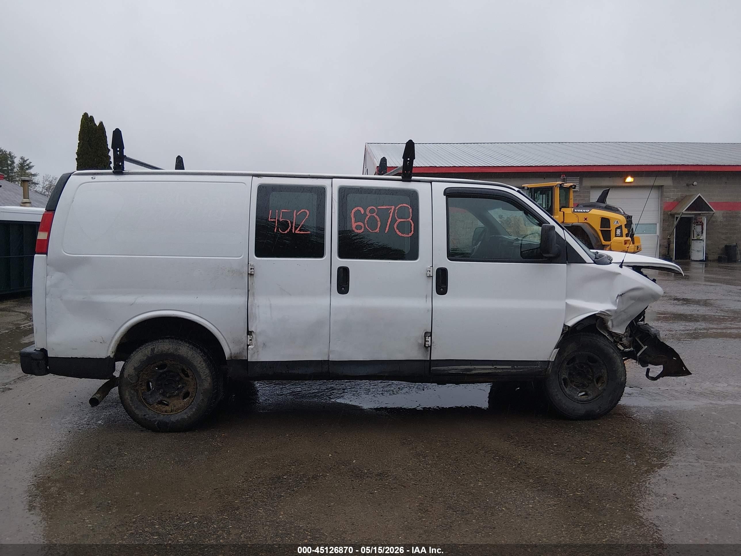 2013 Chevrolet Express 2500 Work Van White vin: 1GCWGFBA7D1105438