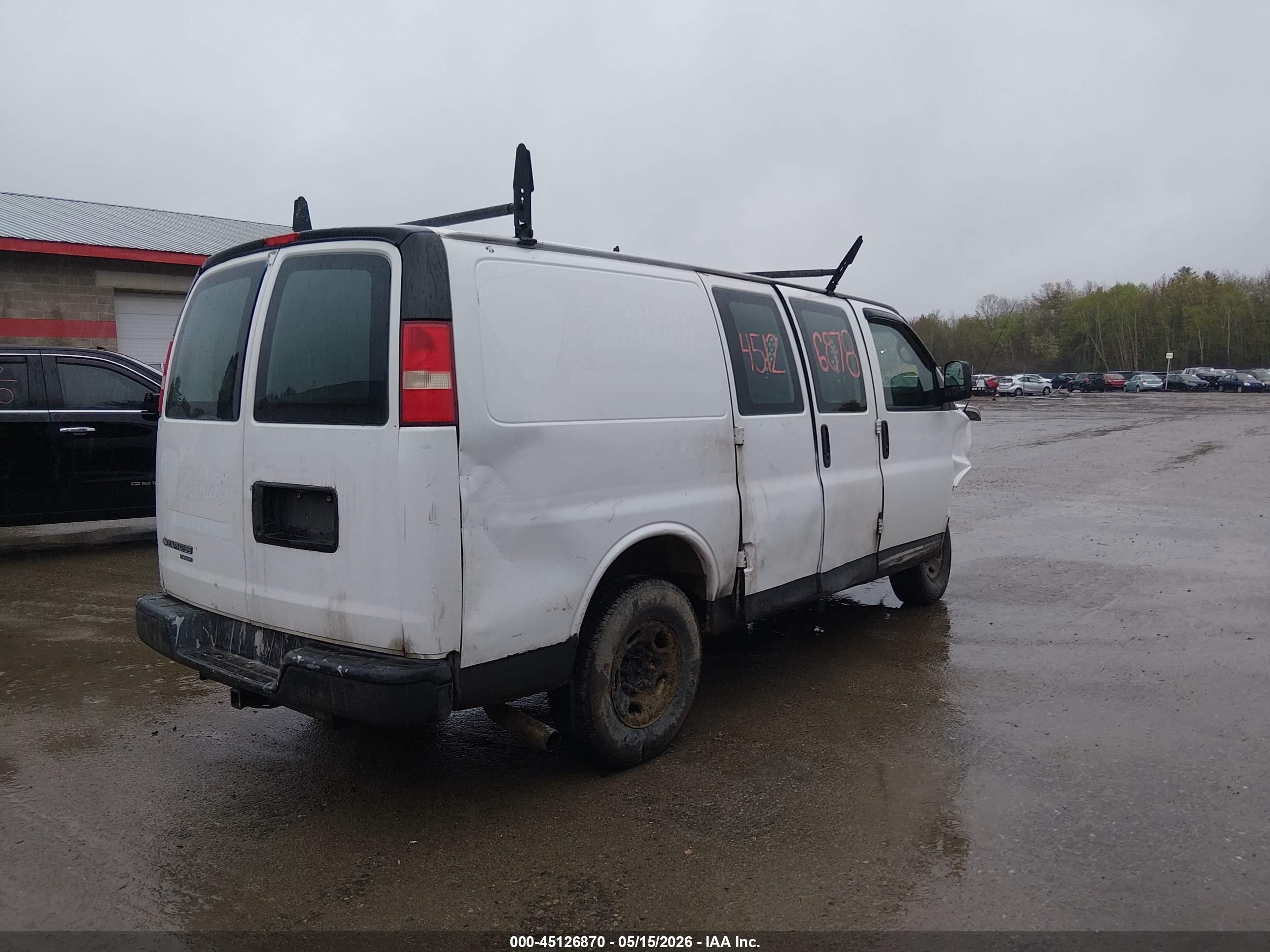 2013 Chevrolet Express 2500 Work Van White vin: 1GCWGFBA7D1105438
