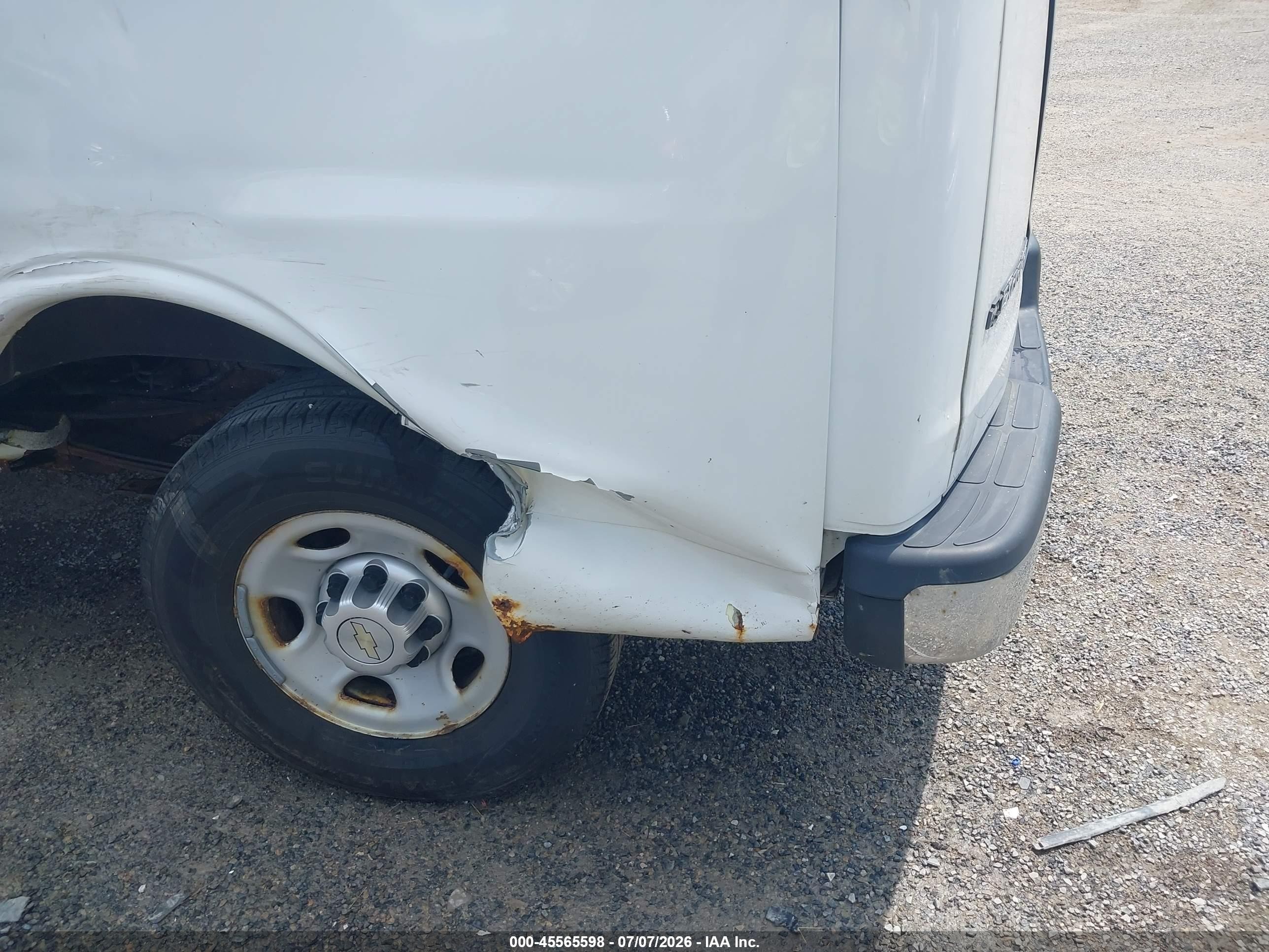 2013 Chevrolet Express 2500 Work Van White vin: 1GCWGFCA0D1112701