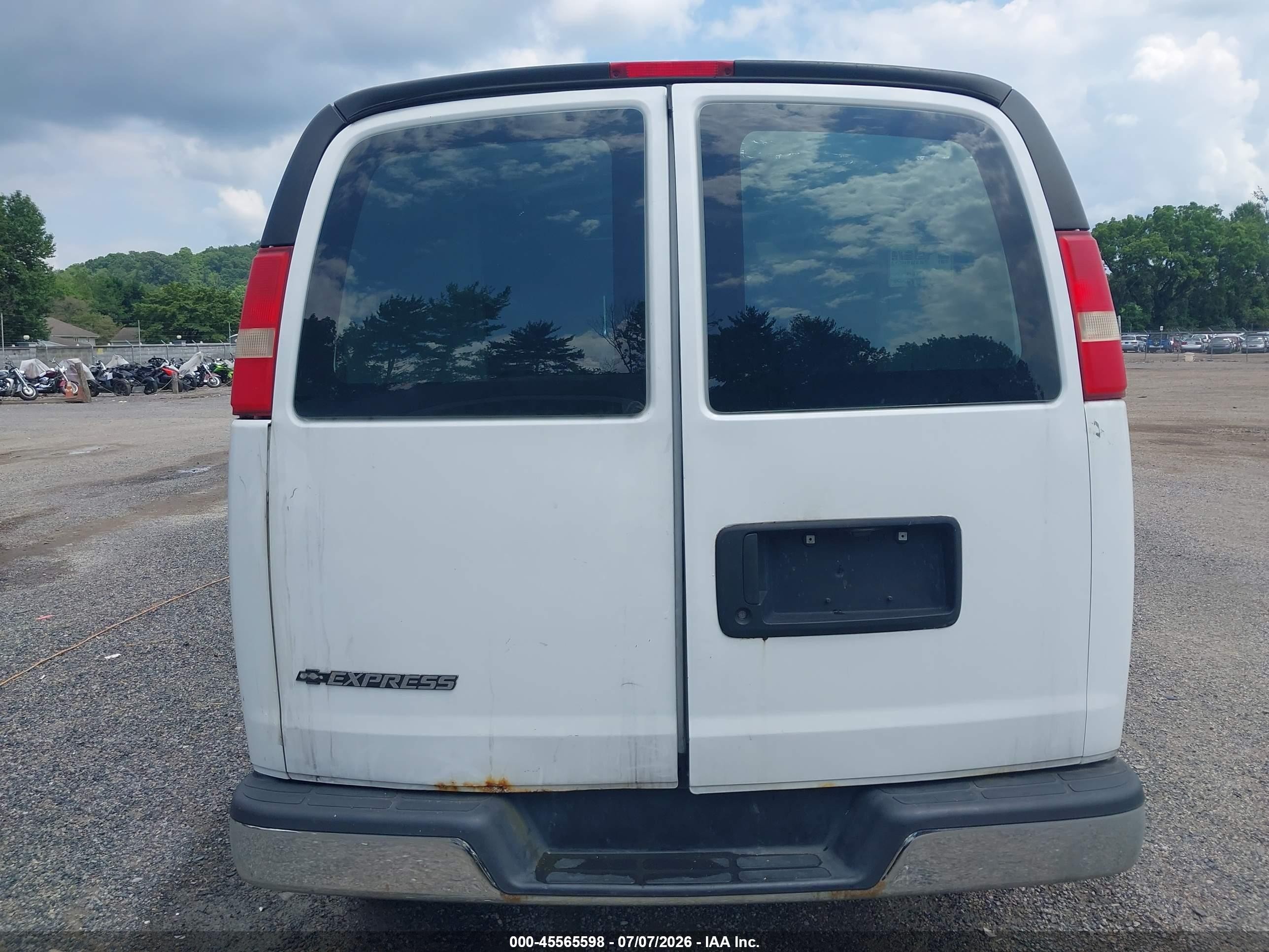 2013 Chevrolet Express 2500 Work Van White vin: 1GCWGFCA0D1112701