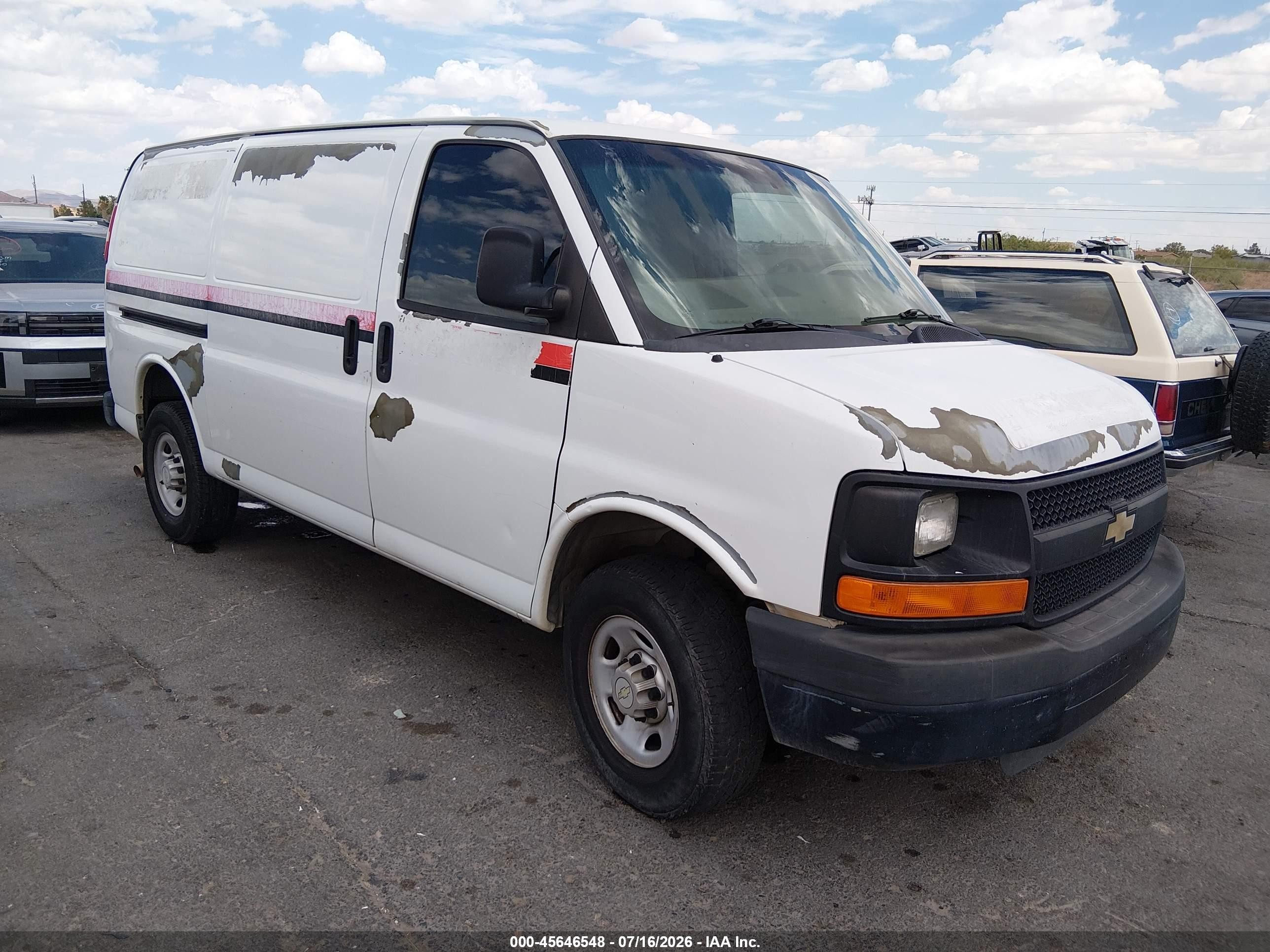 2011 Chevrolet Express 2500 Work Van White vin: 1GCWGFCA1B1113918
