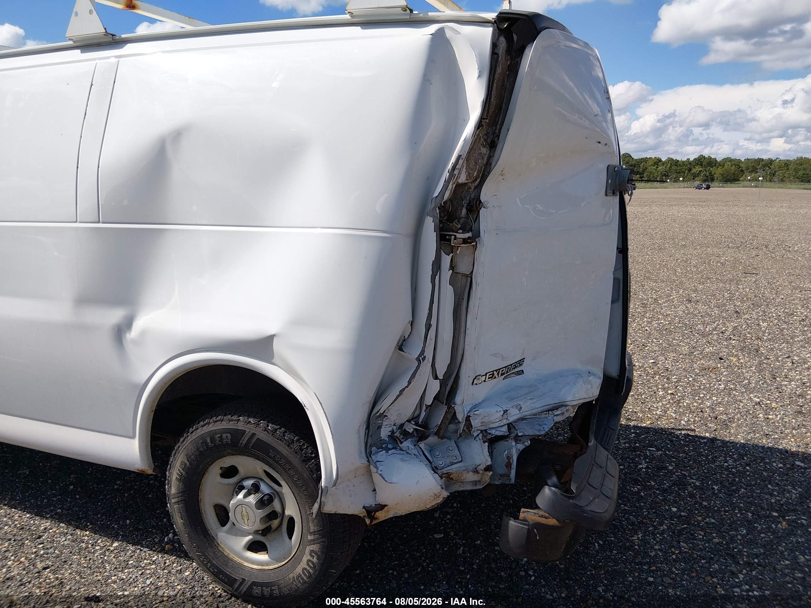2012 Chevrolet Express 2500 Work Van White vin: 1GCWGFCA1C1203216