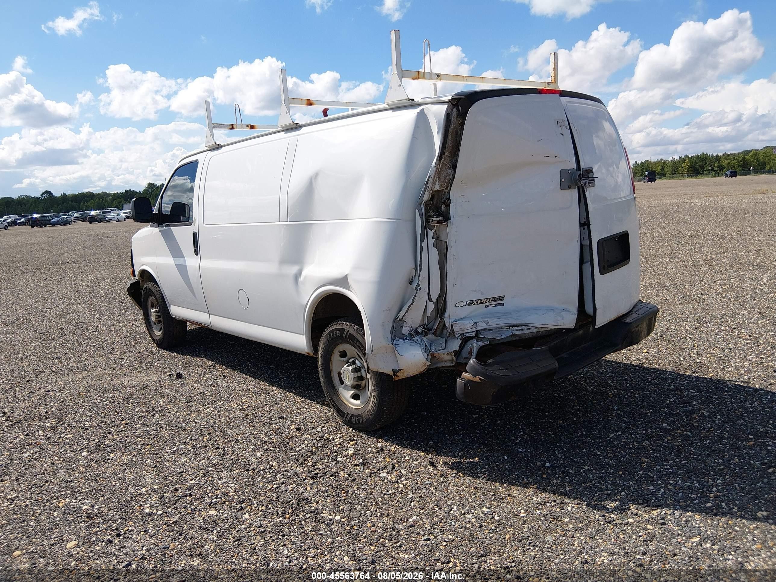 2012 Chevrolet Express 2500 Work Van White vin: 1GCWGFCA1C1203216