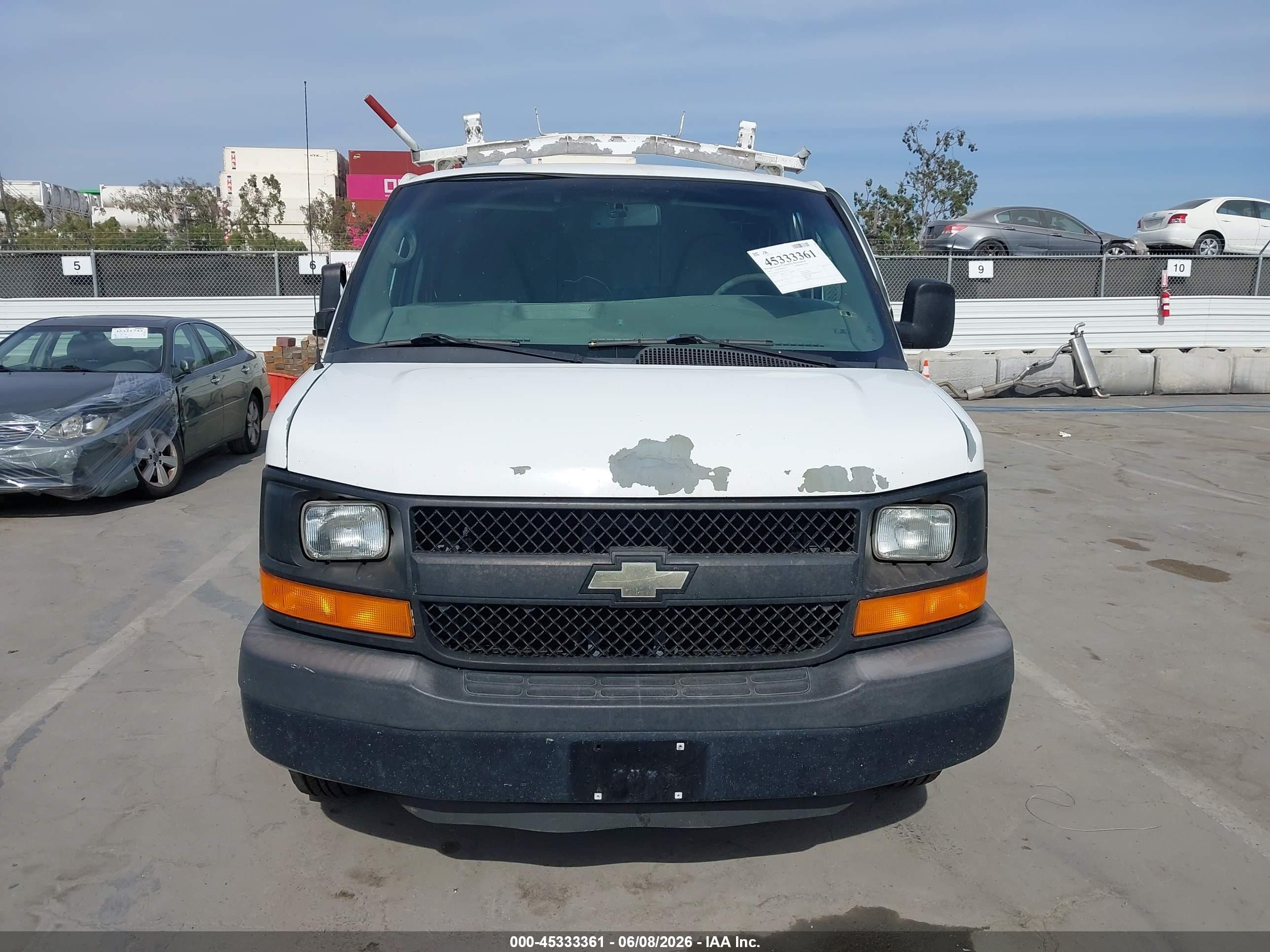 2013 Chevrolet Express 2500 Work Van White vin: 1GCWGFCA1D1132729
