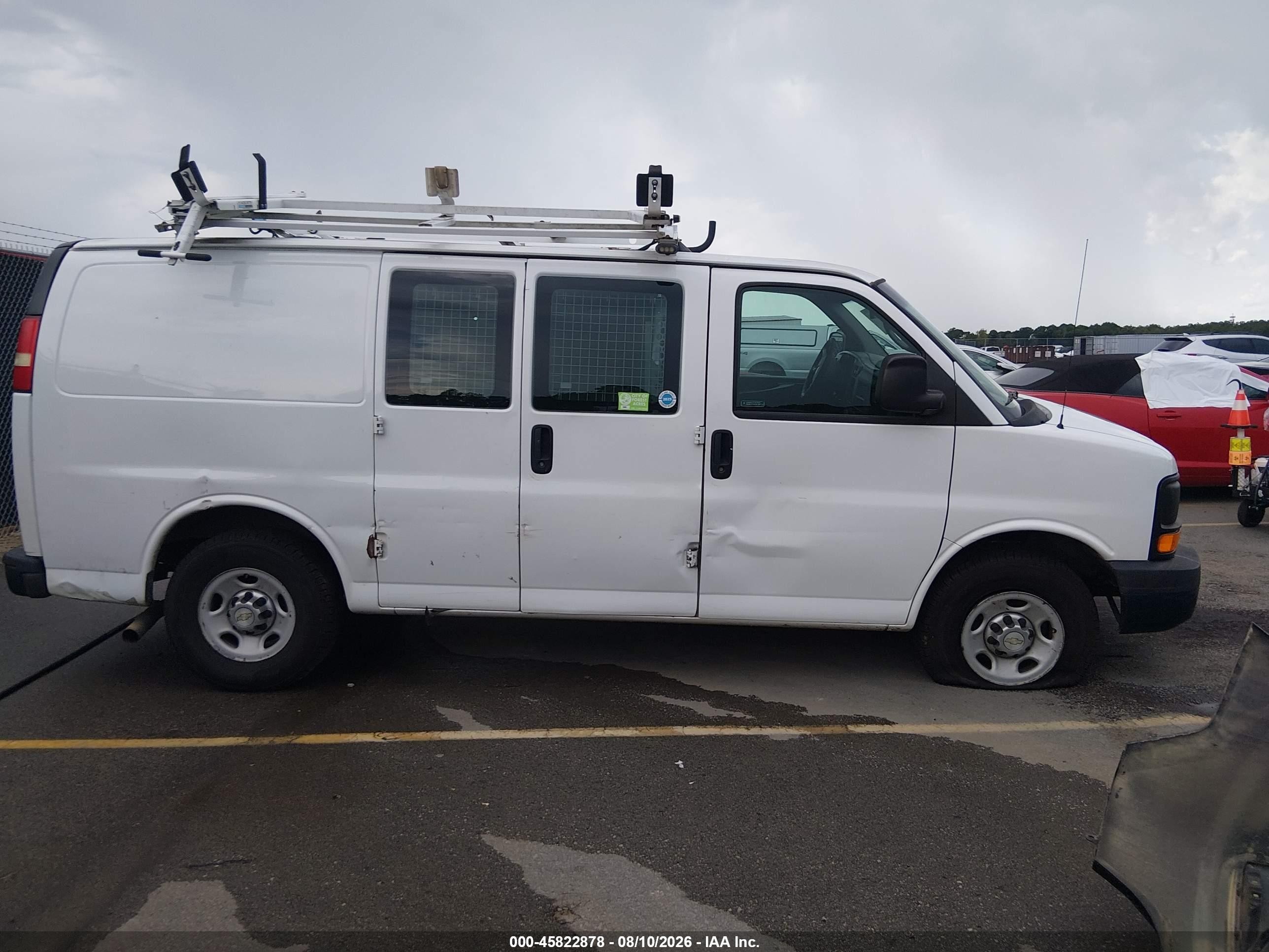 2013 Chevrolet Express 2500 Work Van White vin: 1GCWGFCA1D1146808