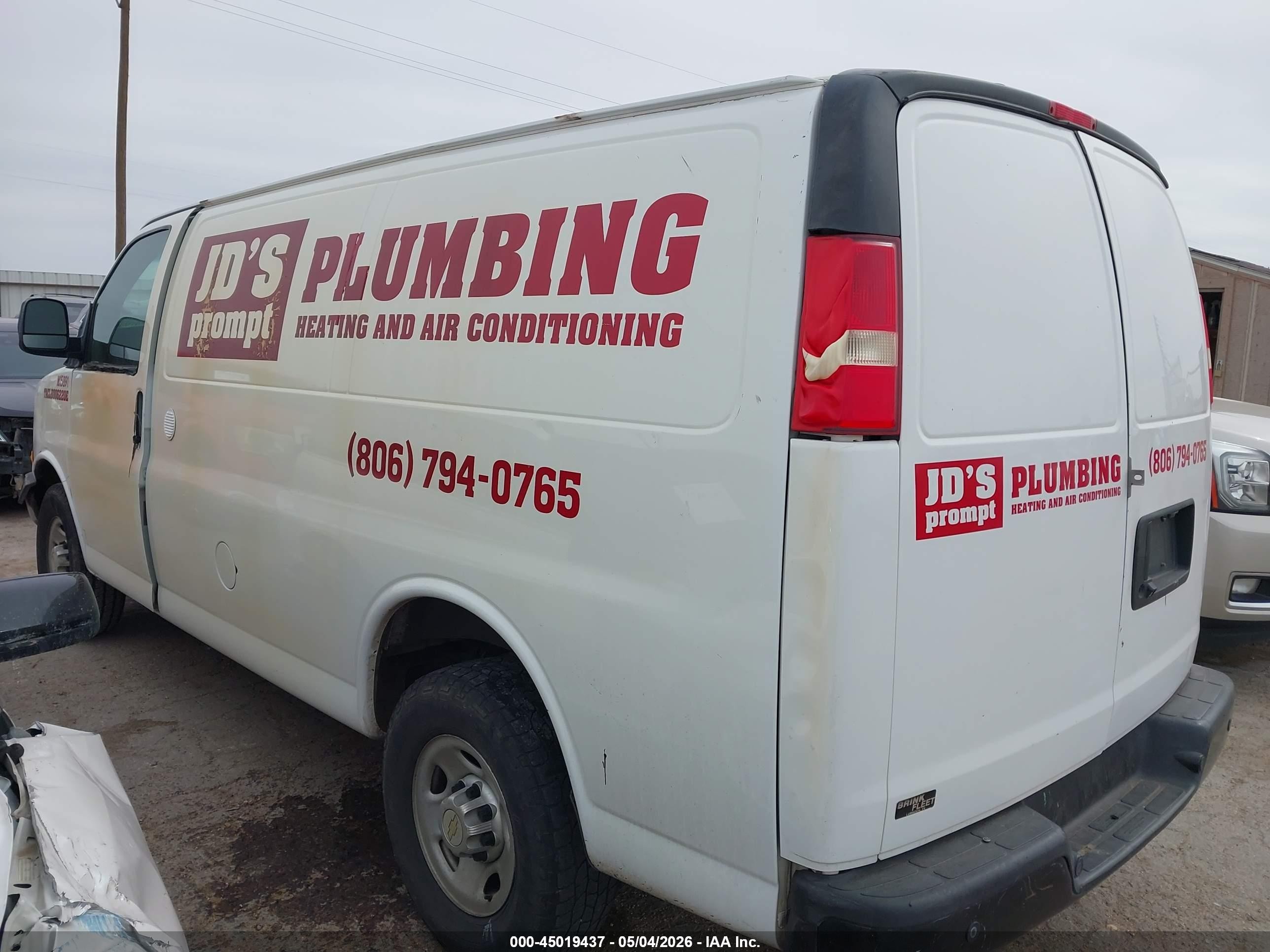 2014 Chevrolet Express 2500 Work Van Белый vin: 1GCWGFCA1E1147054