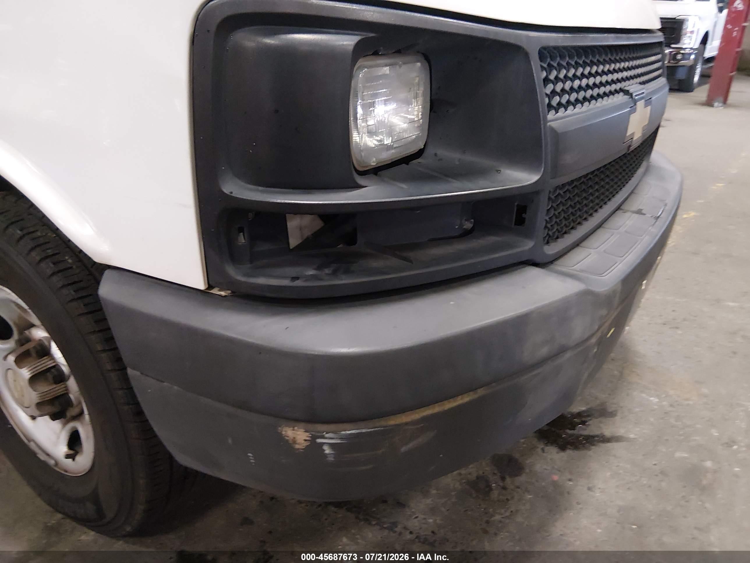 2014 Chevrolet Express 2500 Work Van White vin: 1GCWGFCA1E1151590