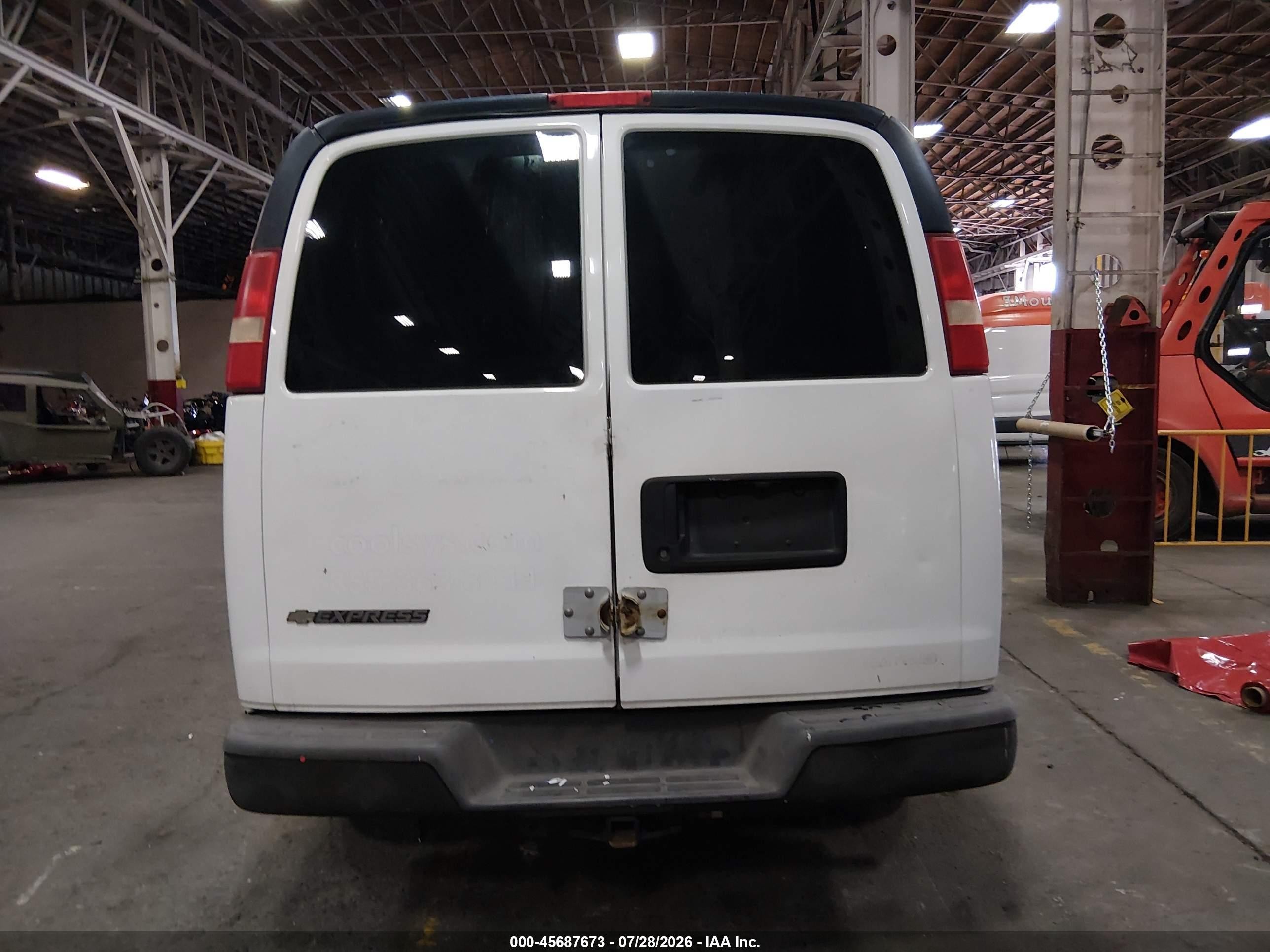 2014 Chevrolet Express 2500 Work Van White vin: 1GCWGFCA1E1151590