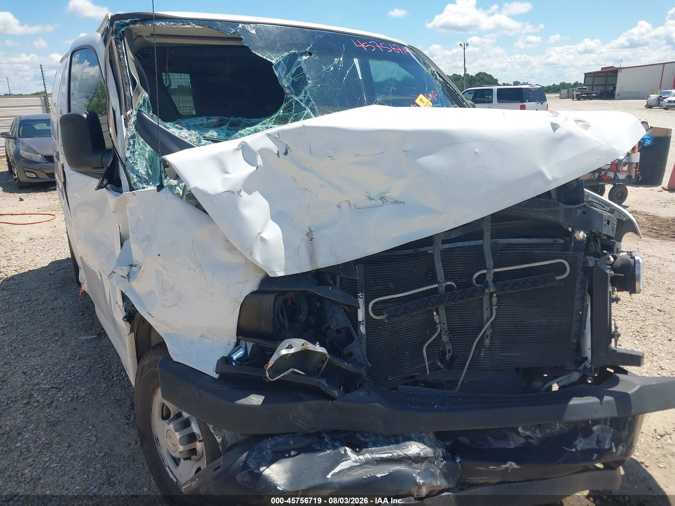 2013 Chevrolet Express 2500 Work Van White vin: 1GCWGFCA2D1902727
