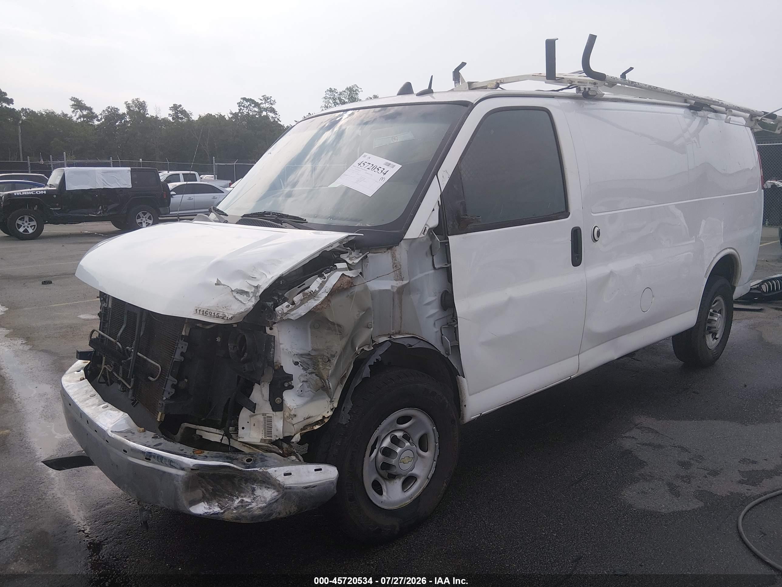 2014 Chevrolet Express 2500 Work Van Белый vin: 1GCWGFCA2E1159732