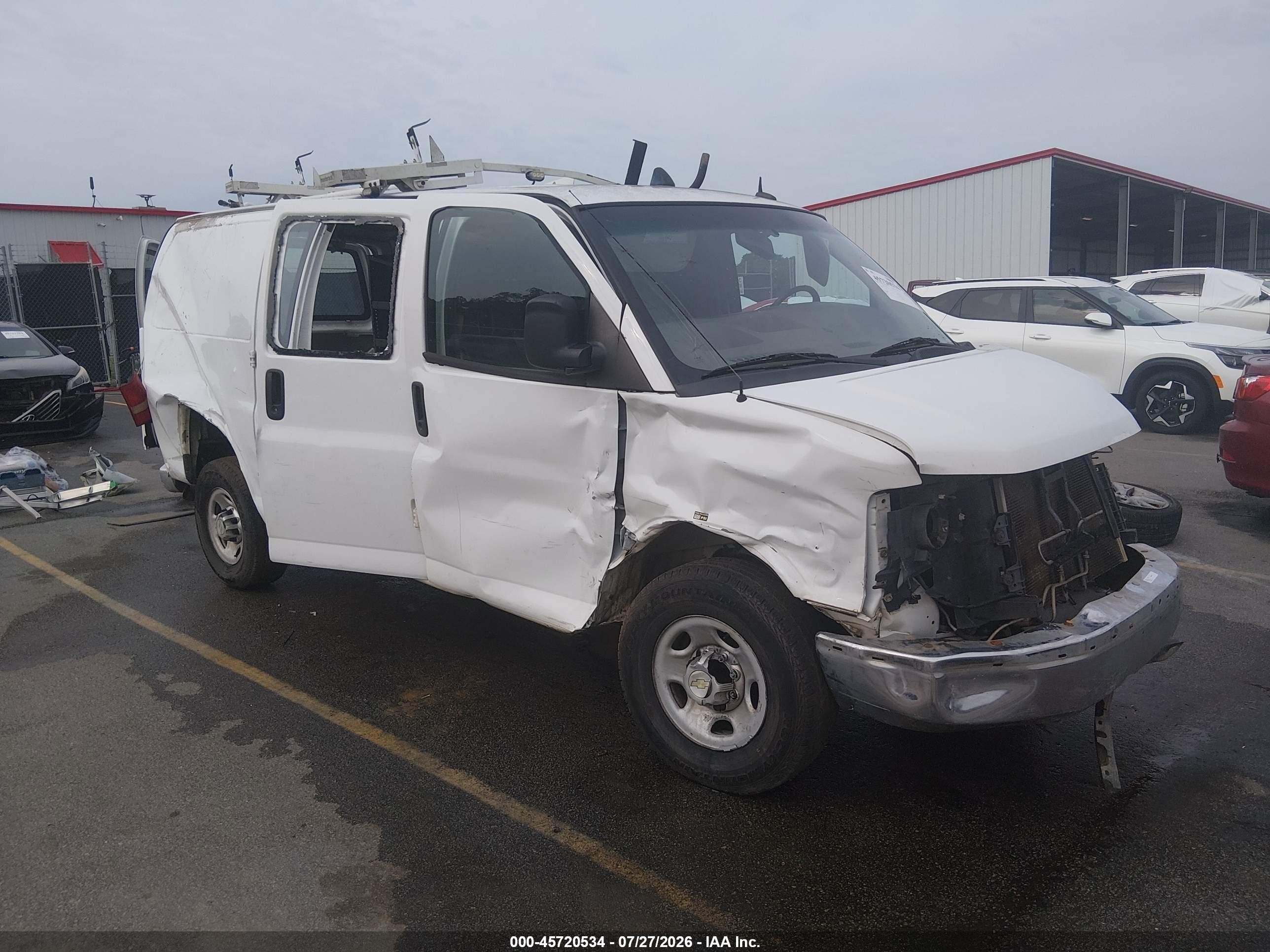 2014 Chevrolet Express 2500 Work Van Белый vin: 1GCWGFCA2E1159732