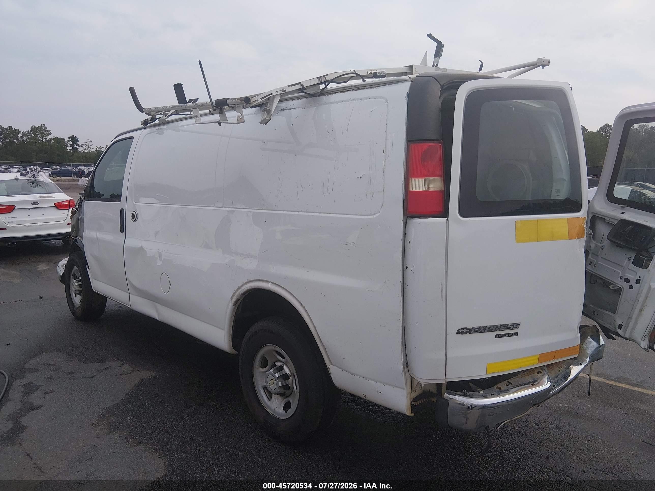 2014 Chevrolet Express 2500 Work Van Белый vin: 1GCWGFCA2E1159732
