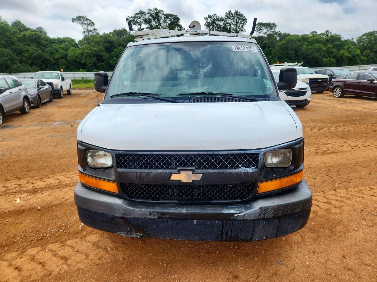 2013 Chevrolet Express G2500 White vin: 1GCWGFCA3D1903322