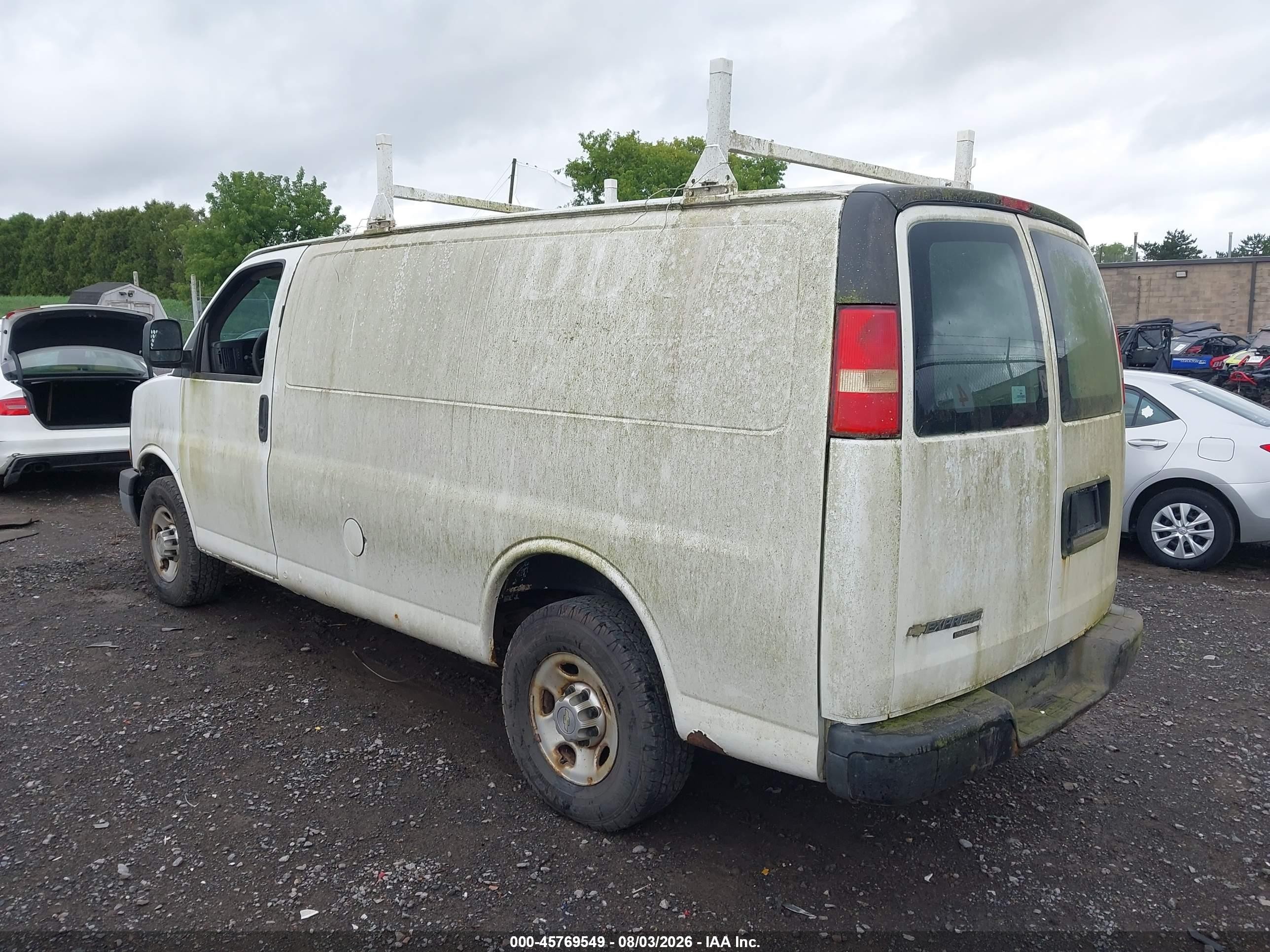 2013 Chevrolet Express 2500 Work Van White vin: 1GCWGFCA4D1105220