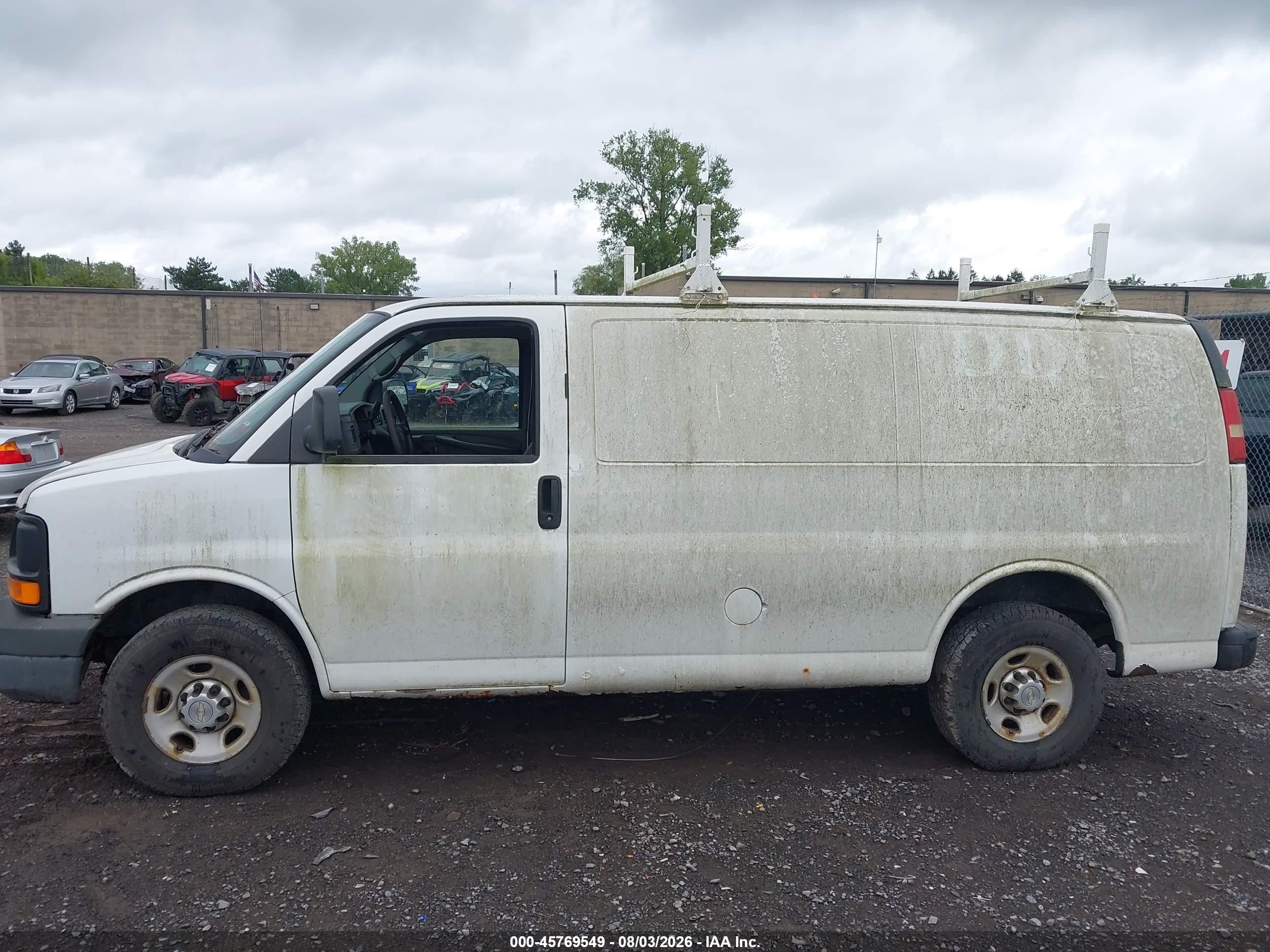 2013 Chevrolet Express 2500 Work Van White vin: 1GCWGFCA4D1105220