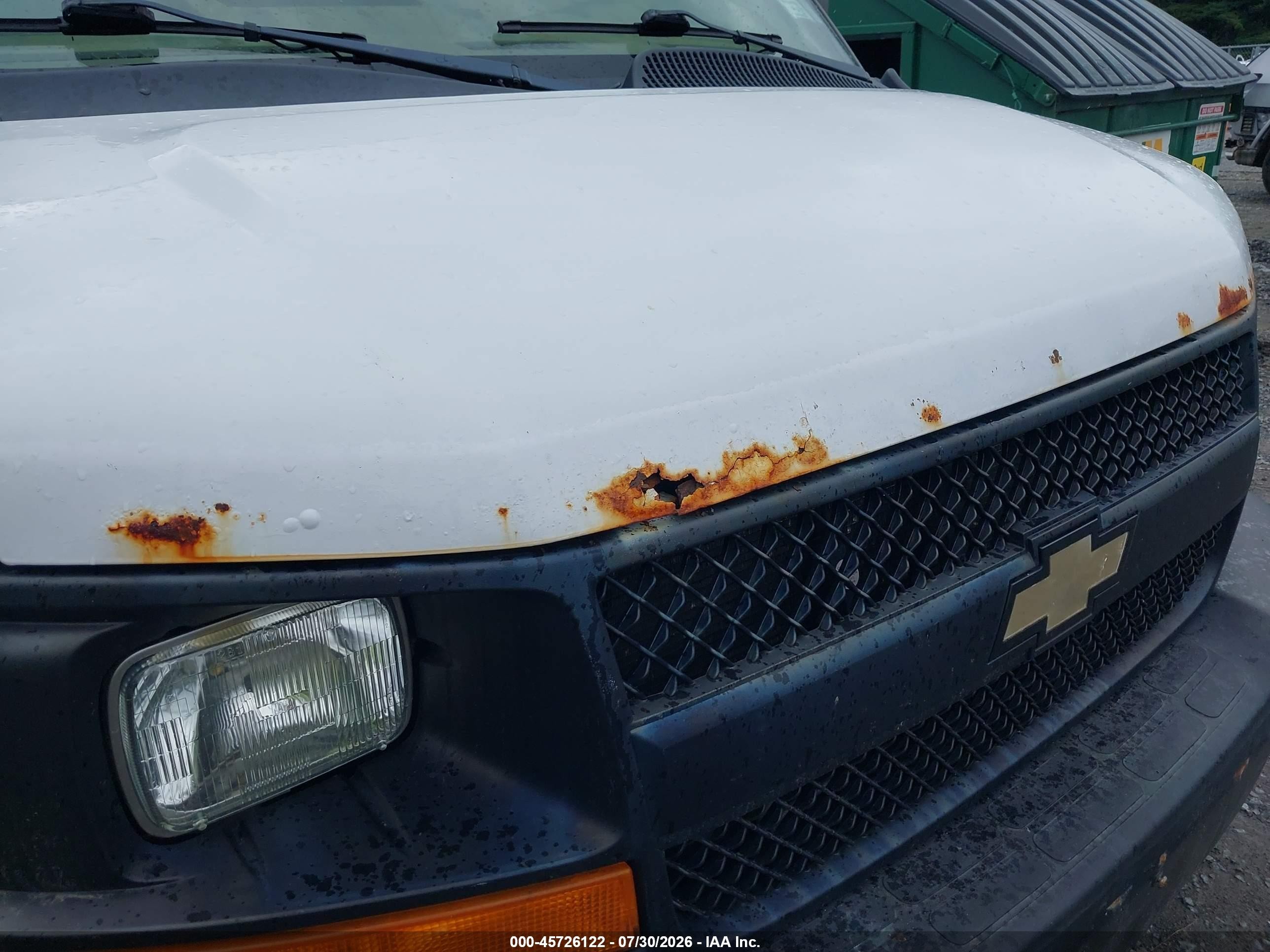 2013 Chevrolet Express 2500 Work Van White vin: 1GCWGFCA4D1122731