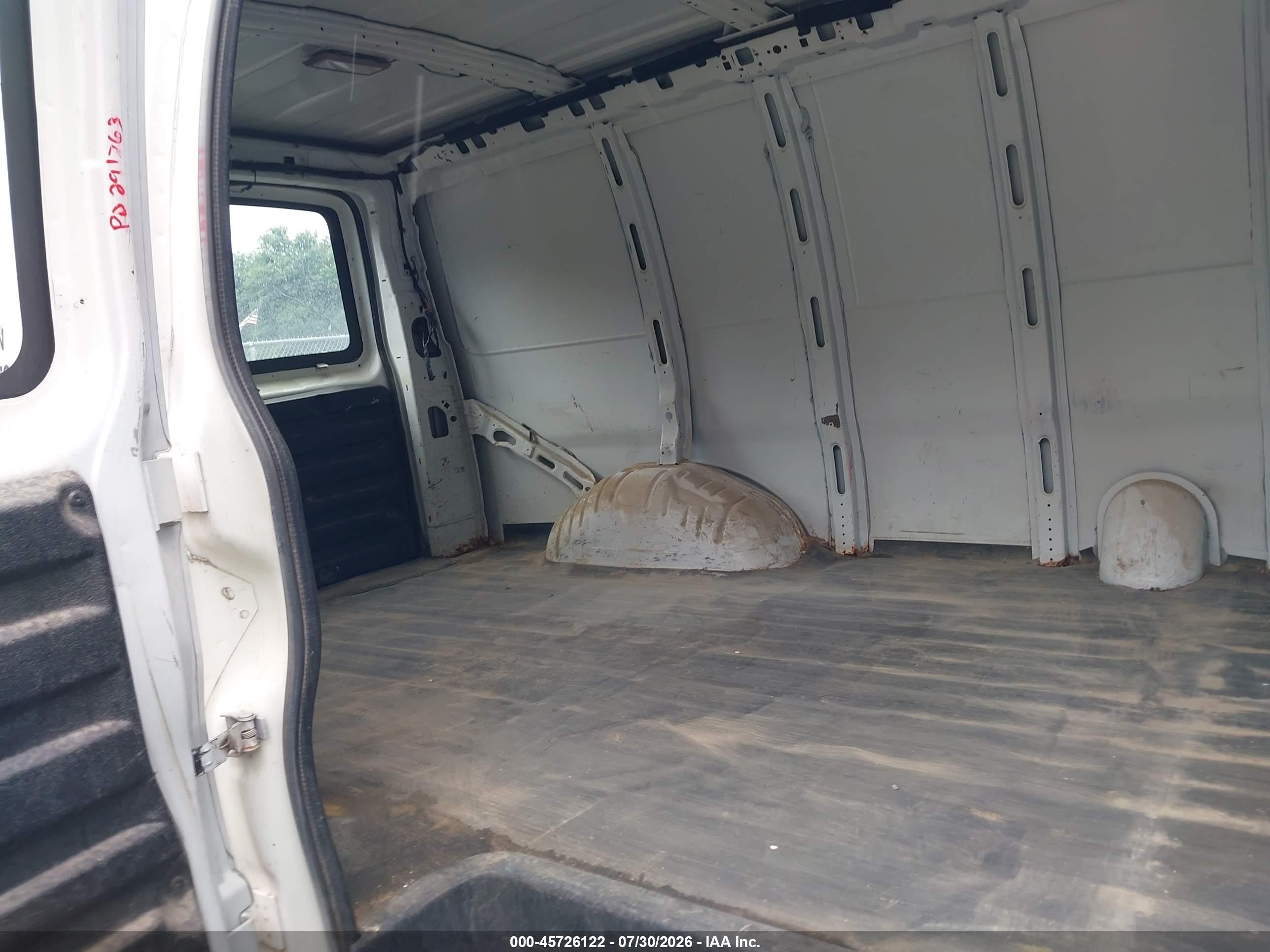 2013 Chevrolet Express 2500 Work Van White vin: 1GCWGFCA4D1122731